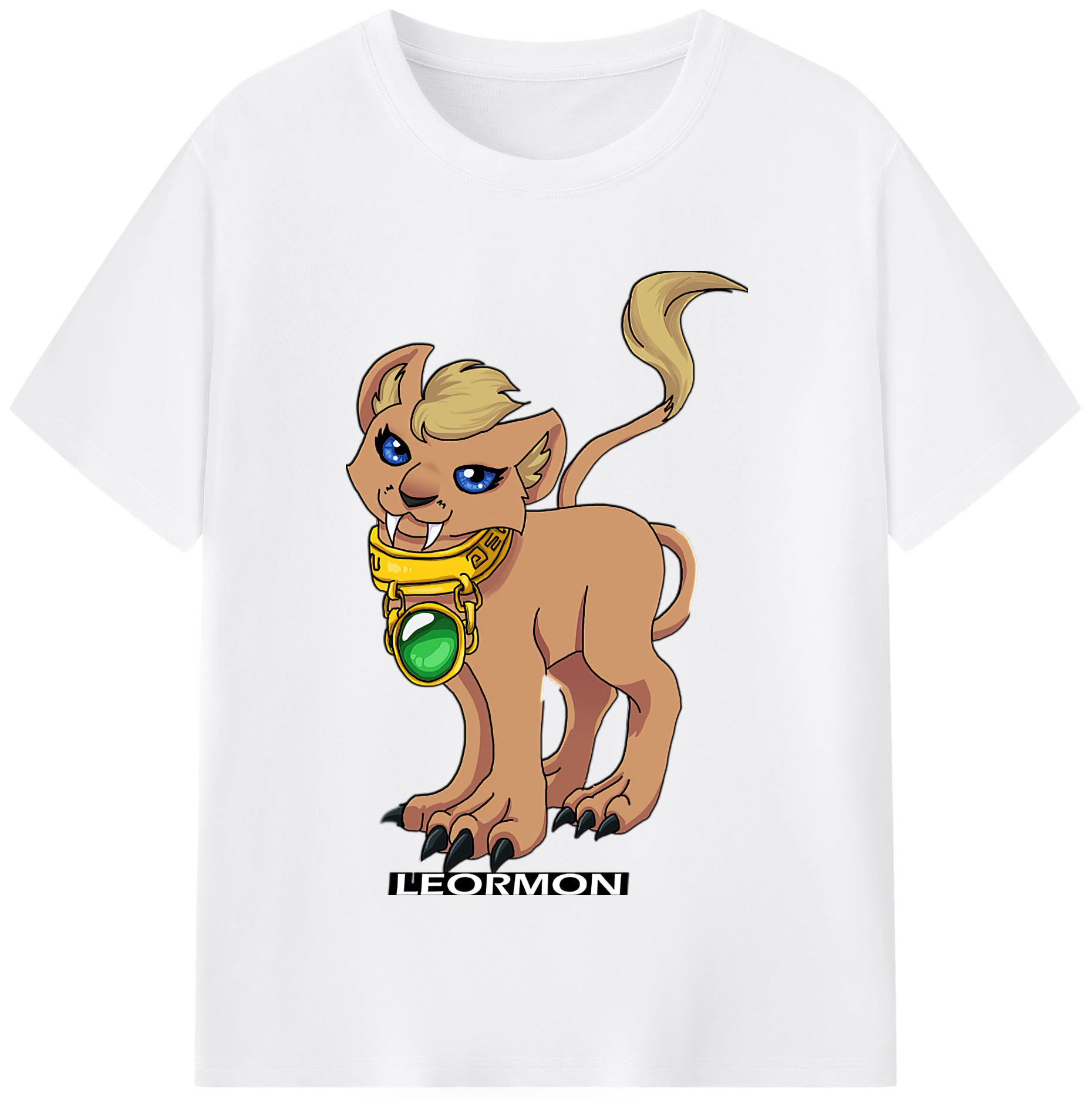 （画像用） Digimon デジタルモンスター/デジモン 綿100％半袖Tシャツ（フロントプリント）