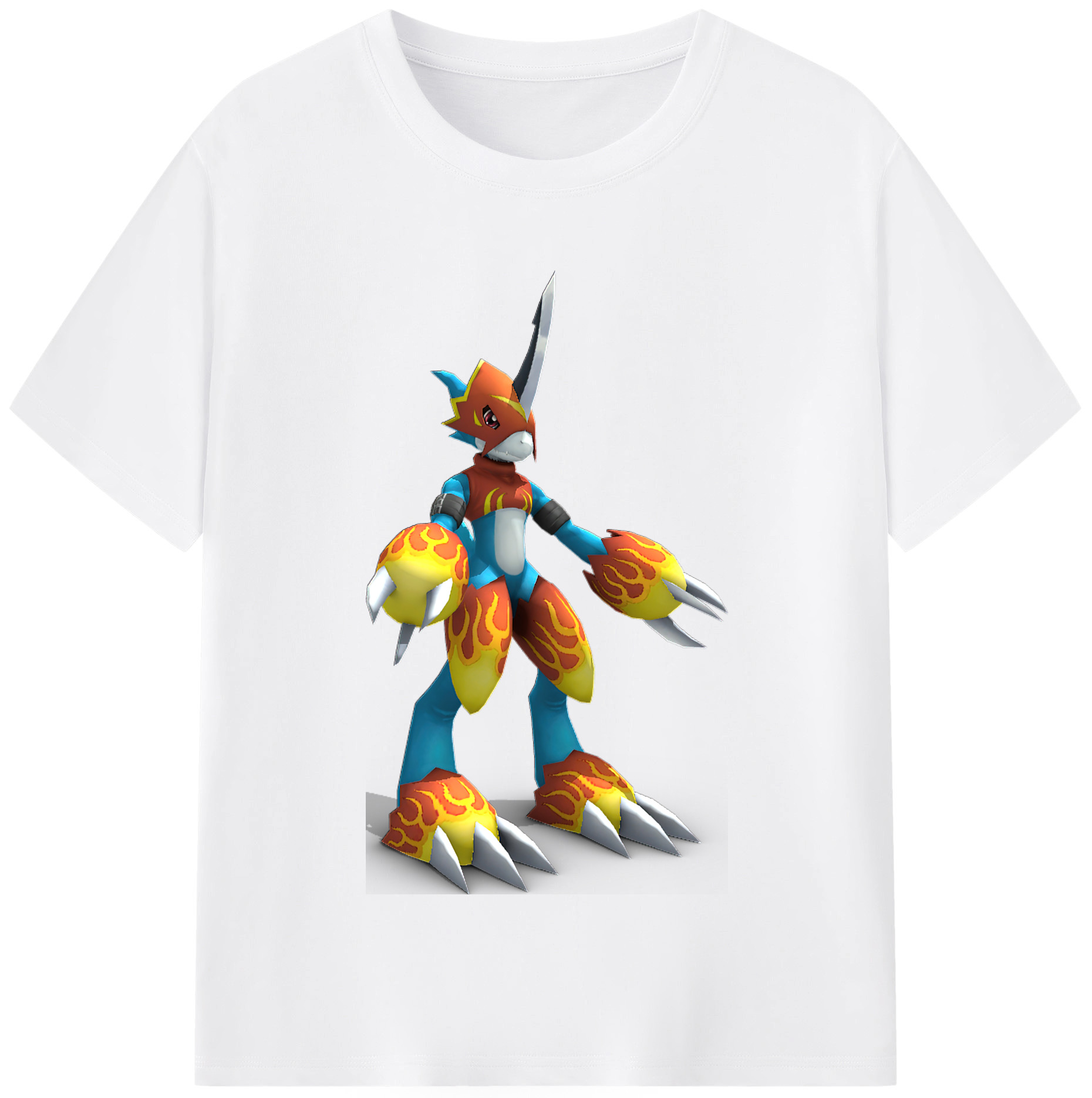 （画像用） Digimon デジタルモンスター/デジモン 綿100％半袖Tシャツ（フロントプリント）