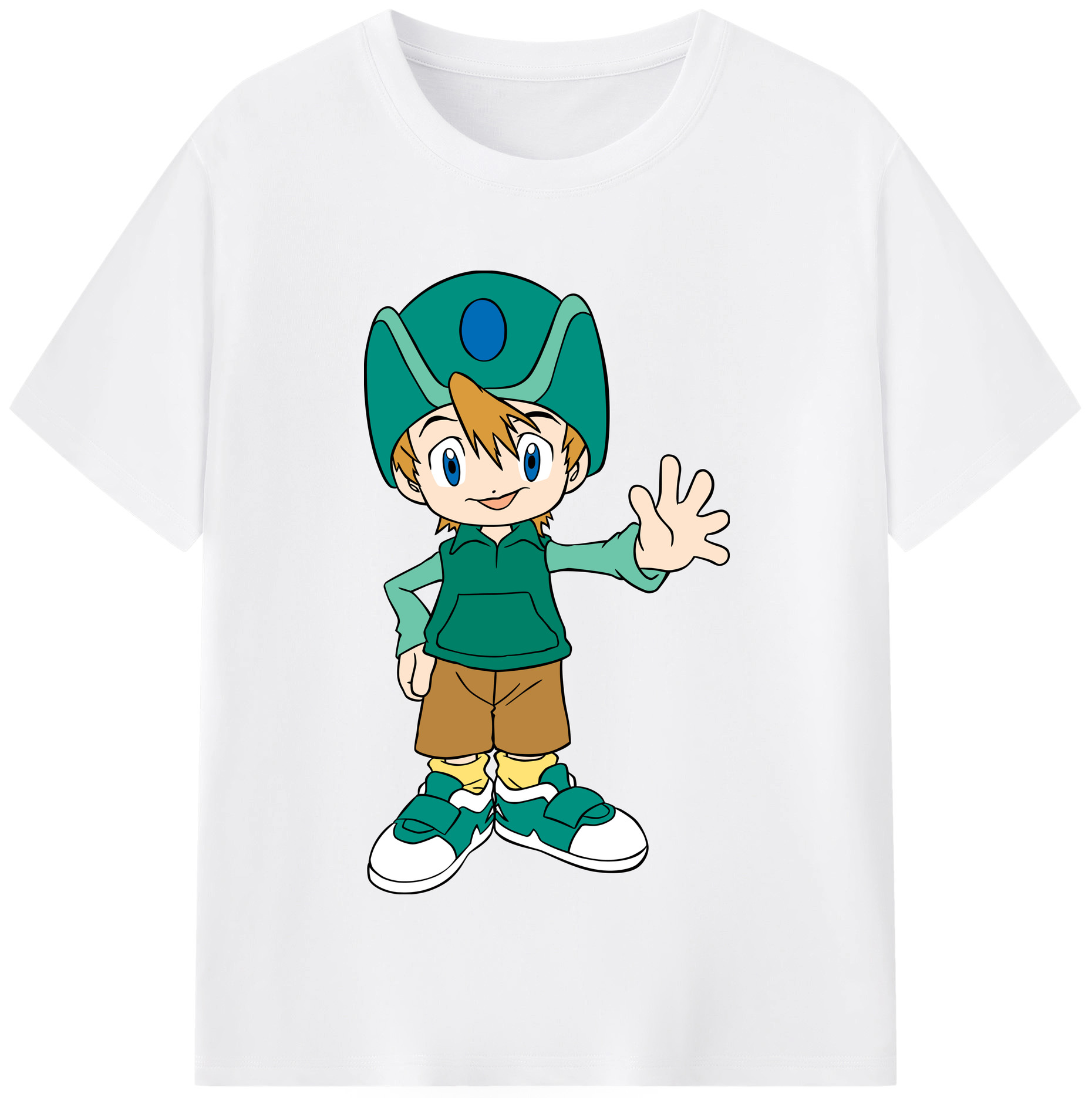 （画像用） Digimon デジタルモンスター/デジモン 綿100％半袖Tシャツ（フロントプリント）