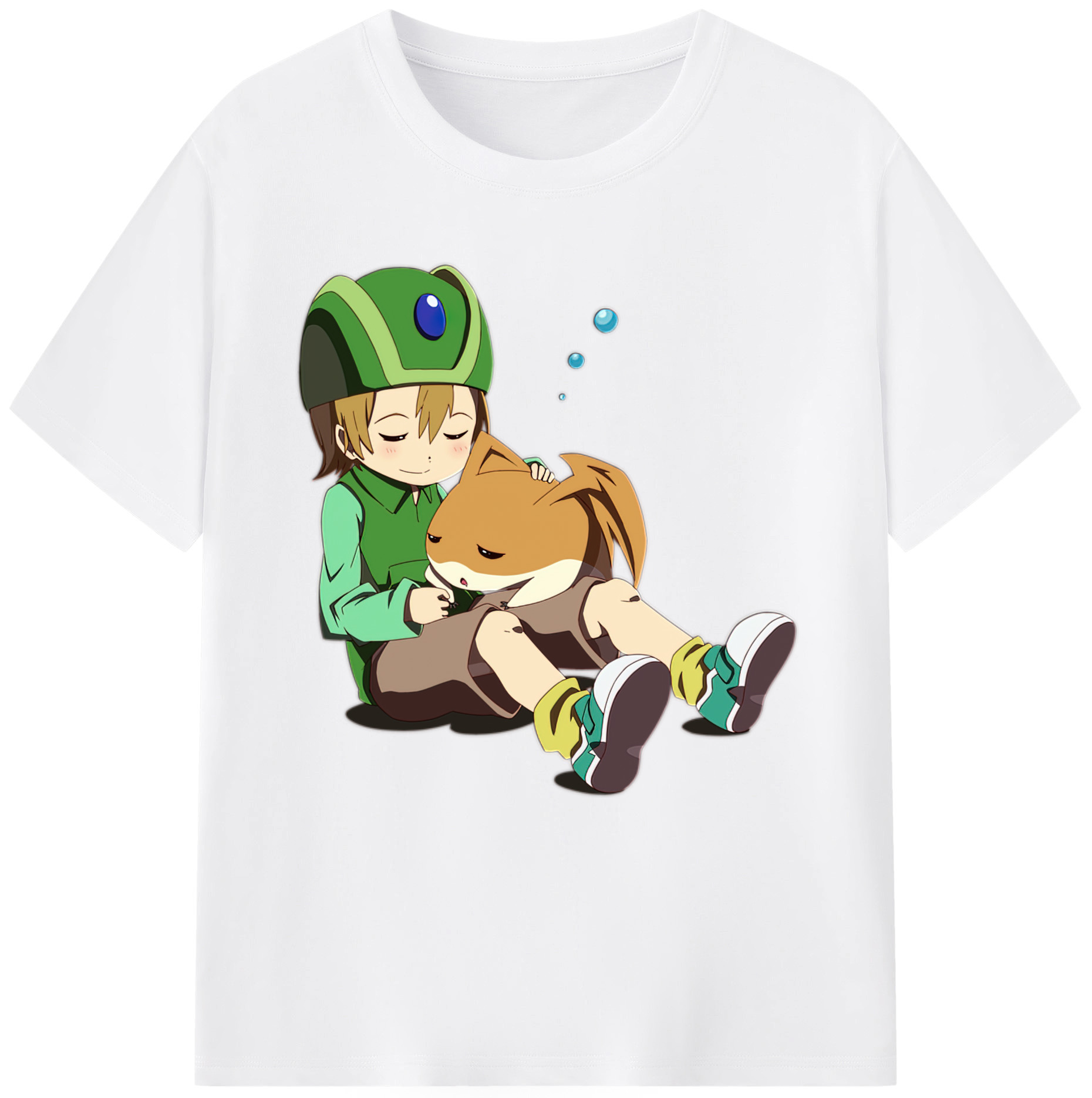 （画像用） Digimon デジタルモンスター/デジモン 綿100％半袖Tシャツ（フロントプリント）
