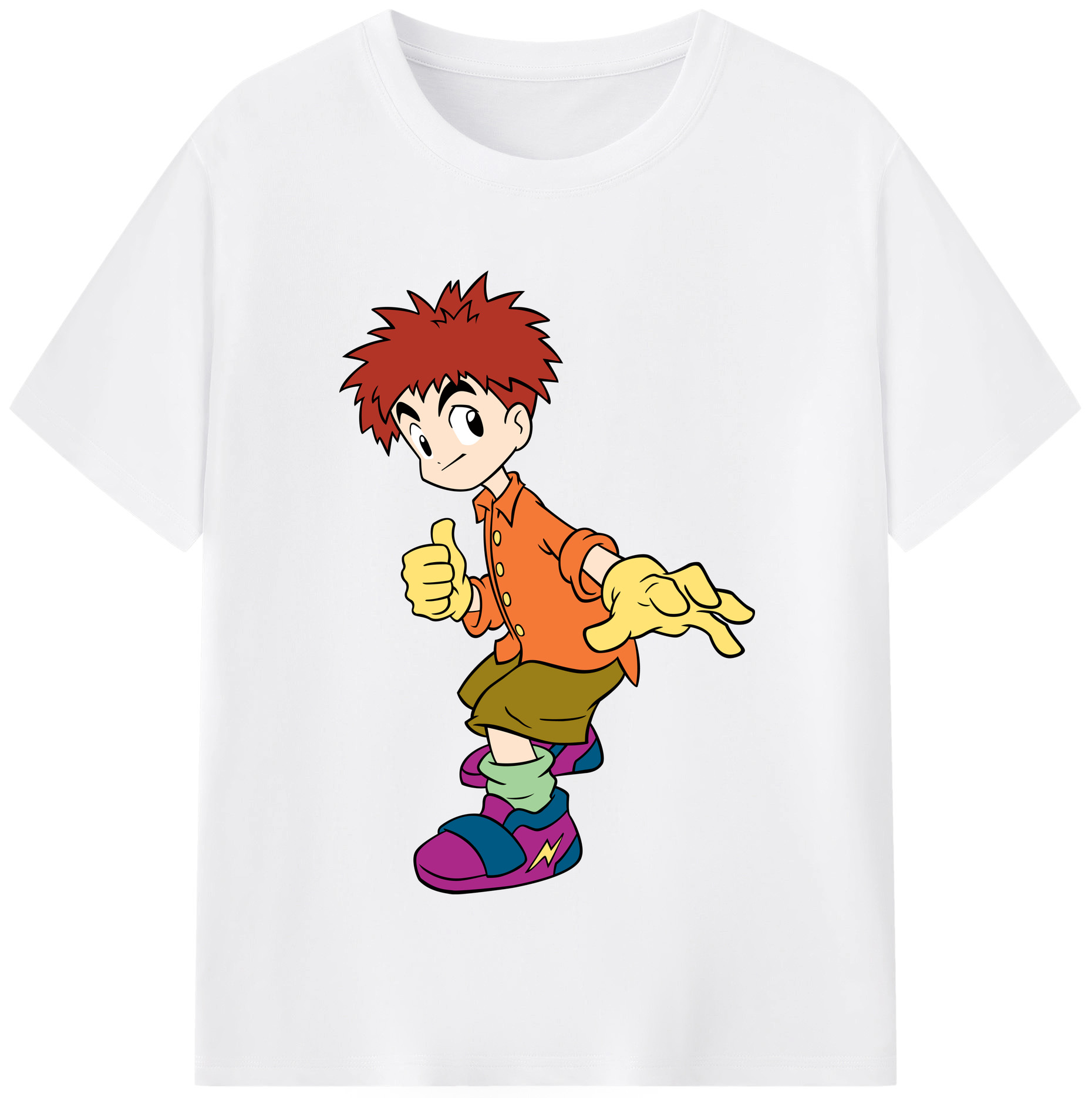 （画像用） Digimon デジタルモンスター/デジモン 綿100％半袖Tシャツ（フロントプリント）