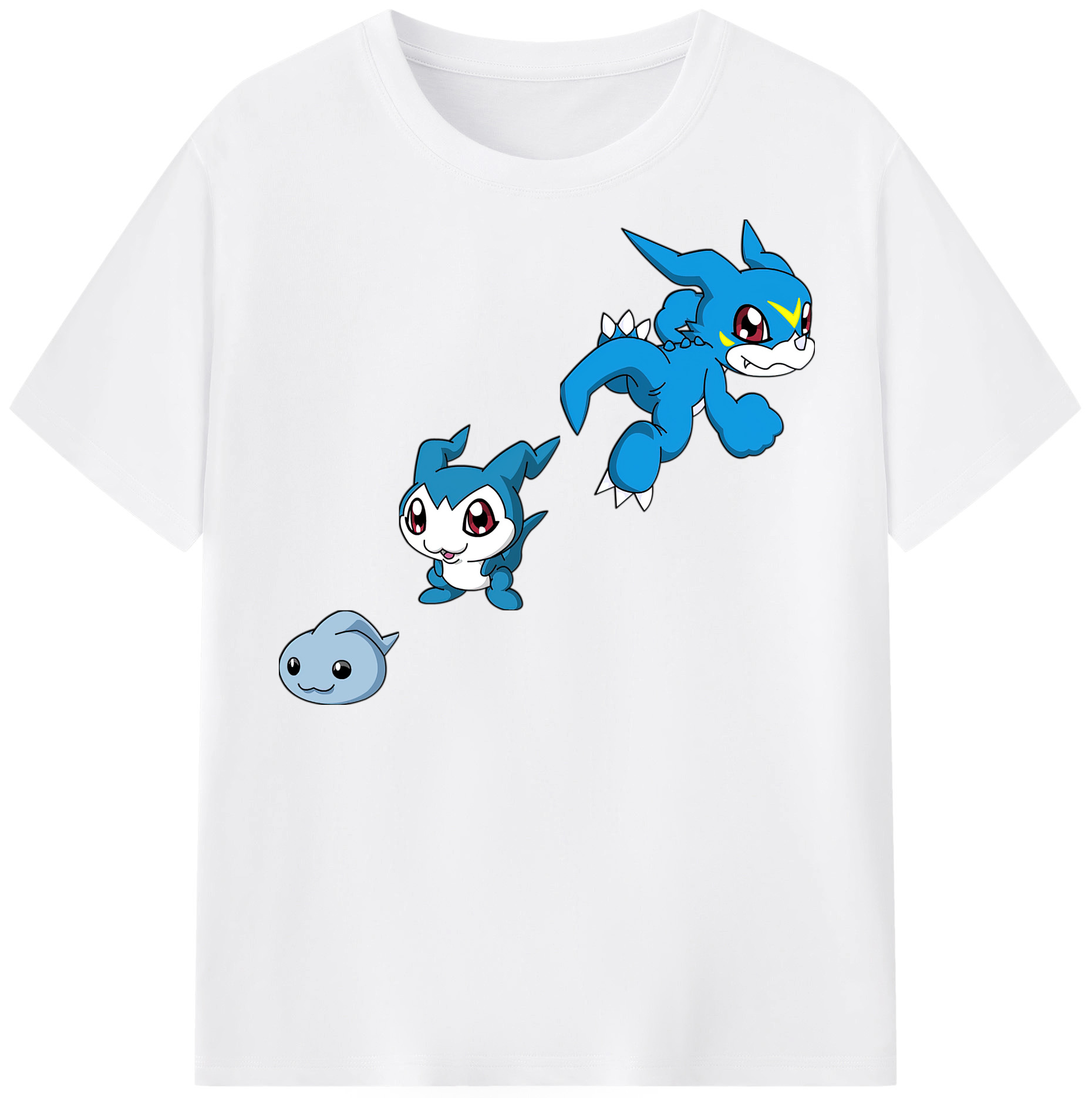 （画像用） Digimon デジタルモンスター/デジモン 綿100％半袖Tシャツ（フロントプリント）
