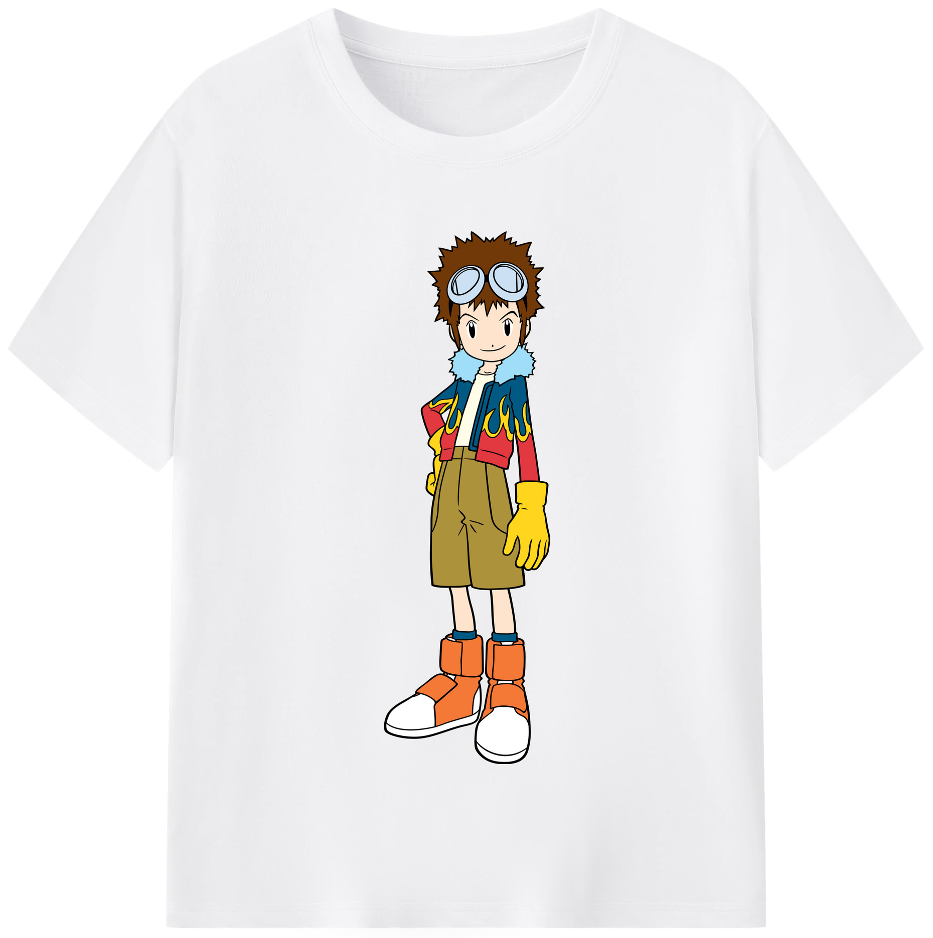 （画像用） Digimon デジタルモンスター/デジモン 綿100％半袖Tシャツ（フロントプリント）