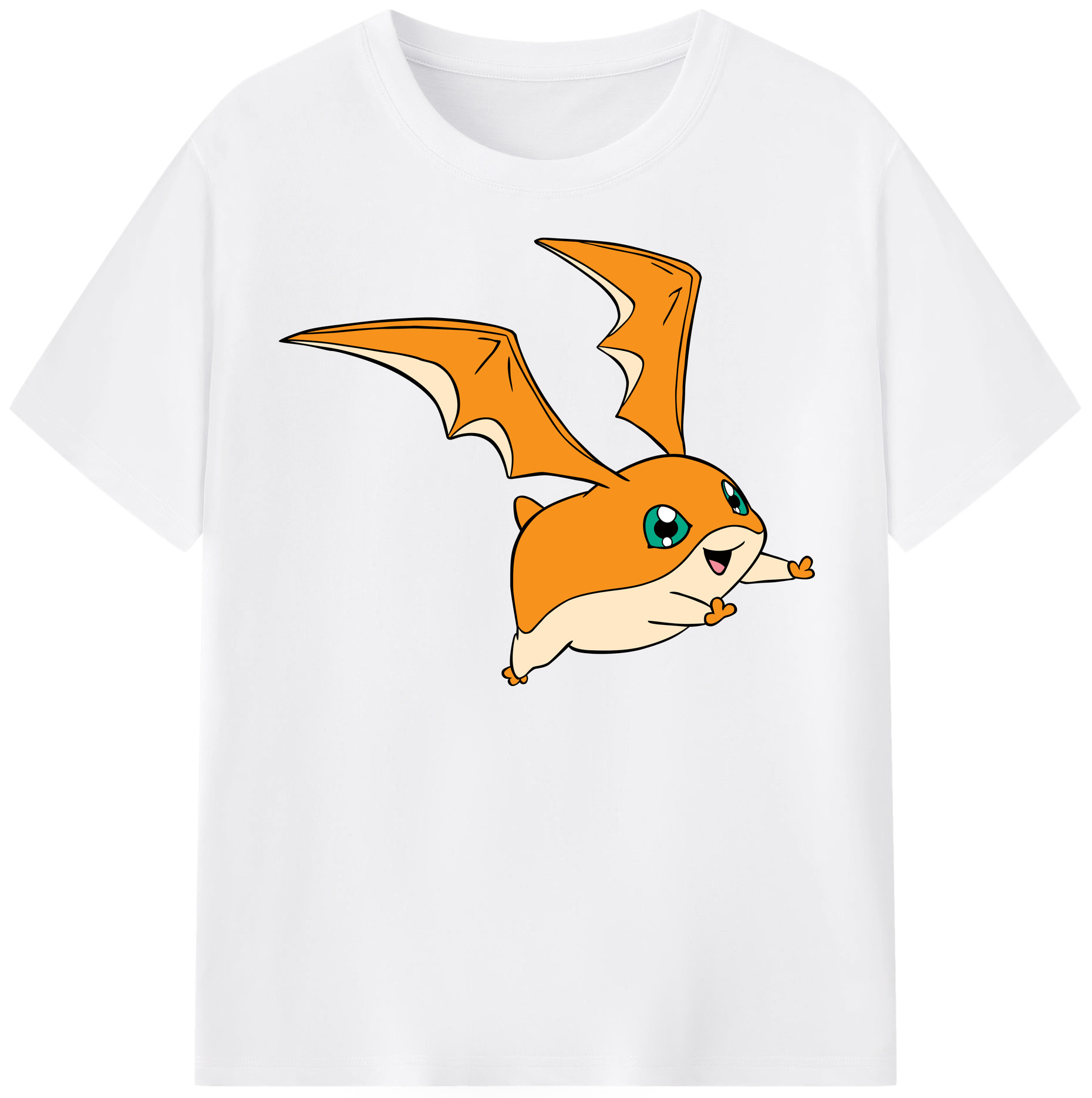 （画像用） Digimon デジタルモンスター/デジモン 綿100％半袖Tシャツ（フロントプリント）
