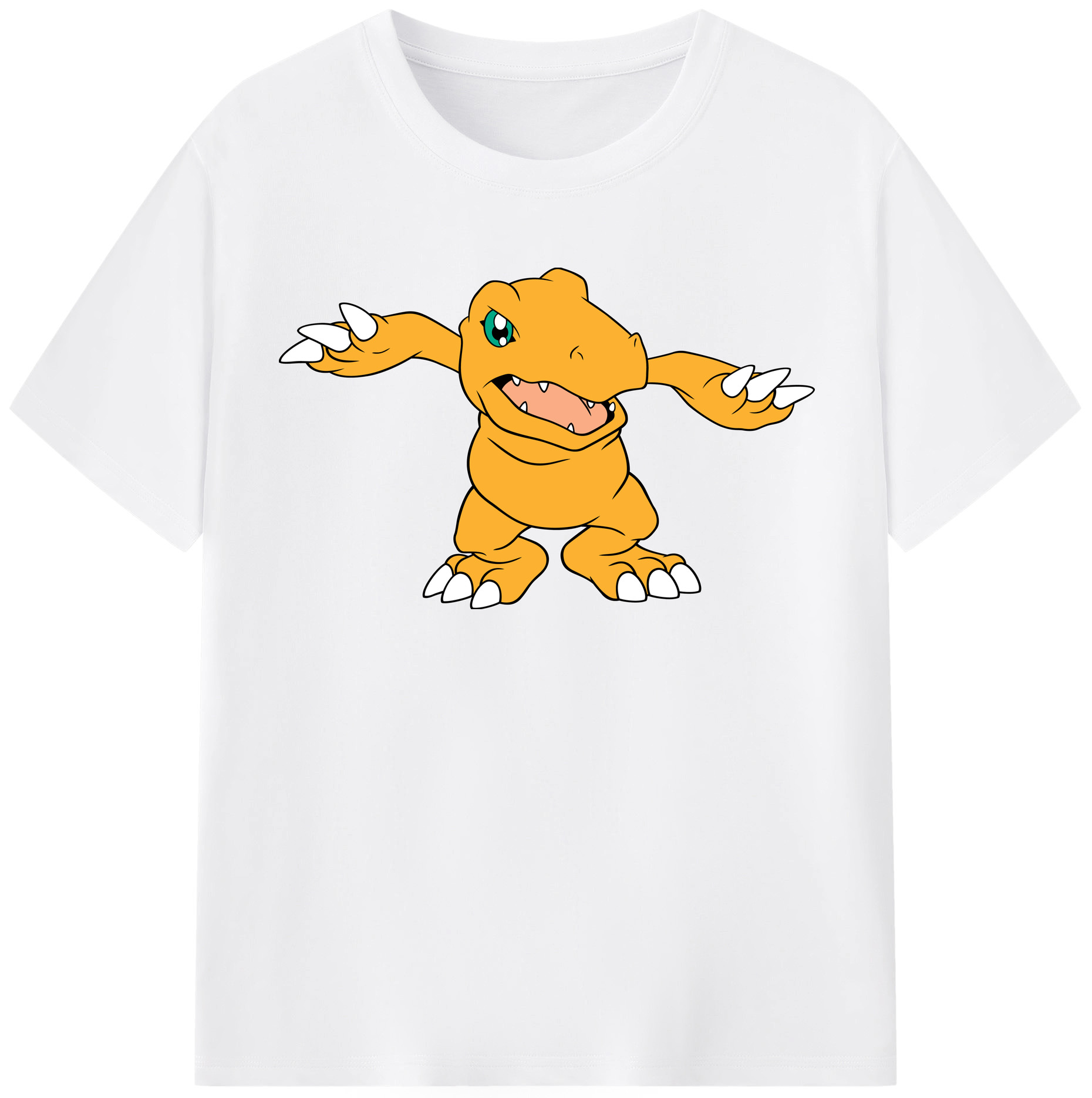（画像用） Digimon デジタルモンスター/デジモン 綿100％半袖Tシャツ（フロントプリント）