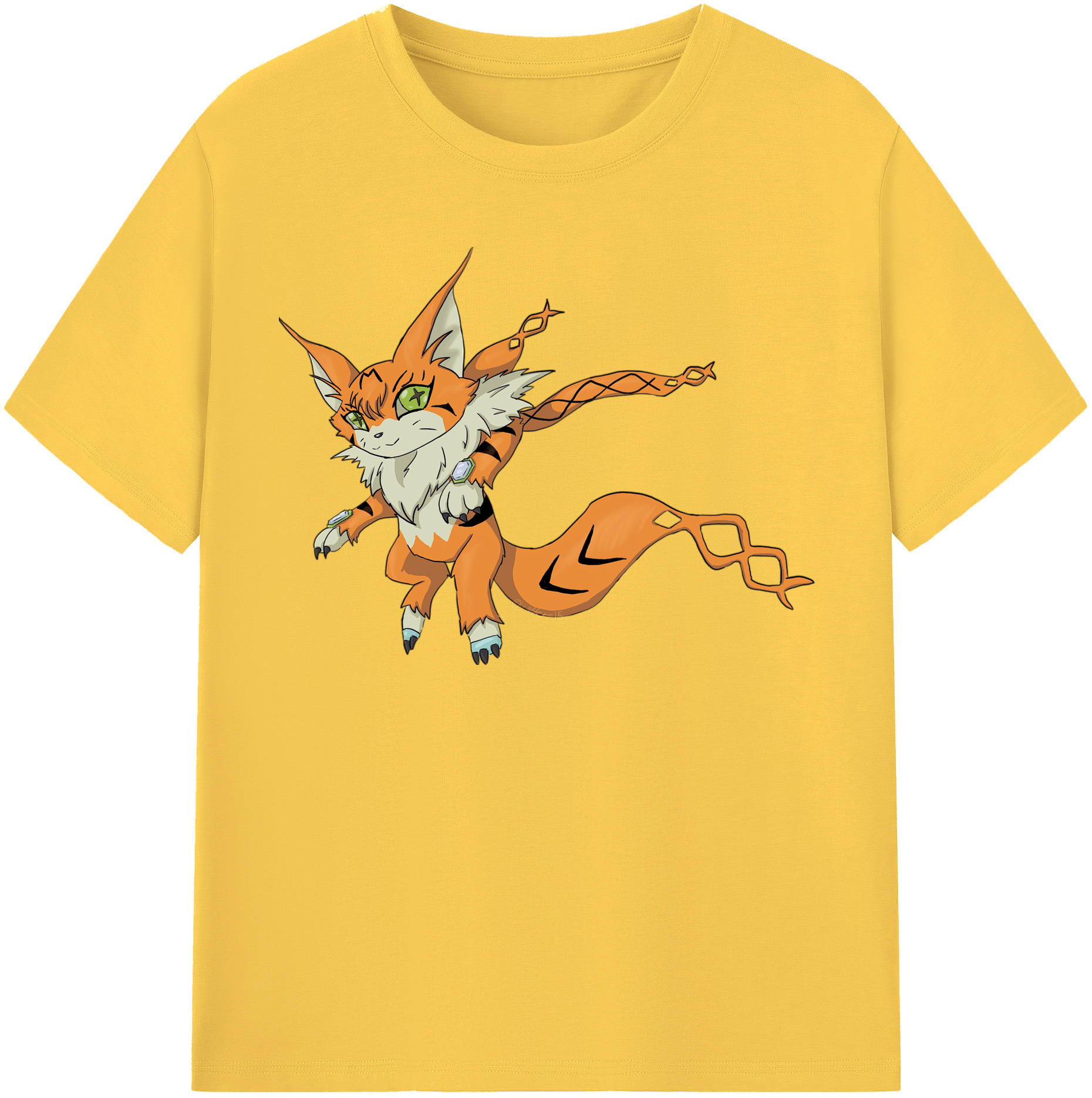 （画像用） Digimon デジタルモンスター/デジモン 綿100％半袖Tシャツ（フロントプリント）