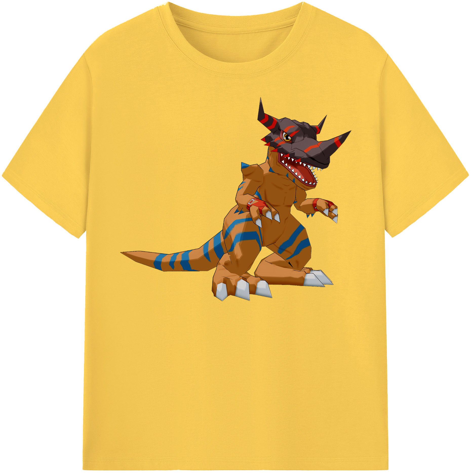 （画像用） Digimon デジタルモンスター/デジモン 綿100％半袖Tシャツ（フロントプリント）