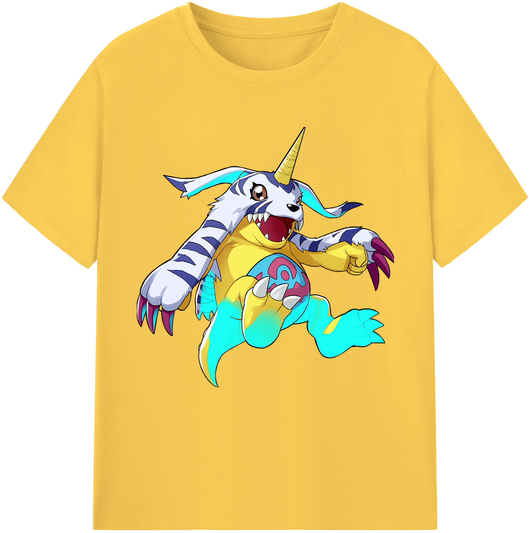 （画像用） Digimon デジタルモンスター/デジモン 綿100％半袖Tシャツ（フロントプリント）