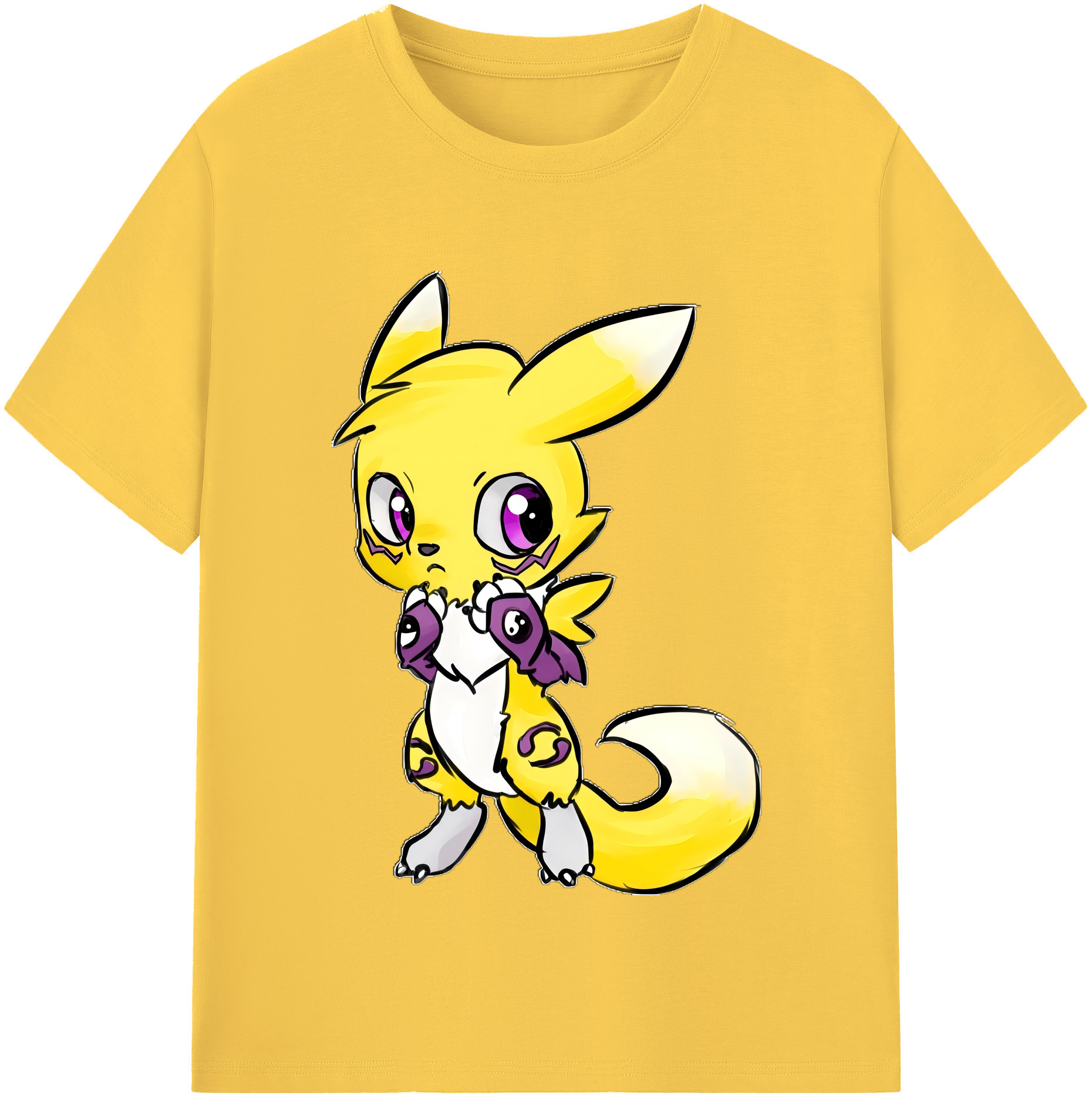 （画像用） Digimon デジタルモンスター/デジモン 綿100％半袖Tシャツ（フロントプリント）