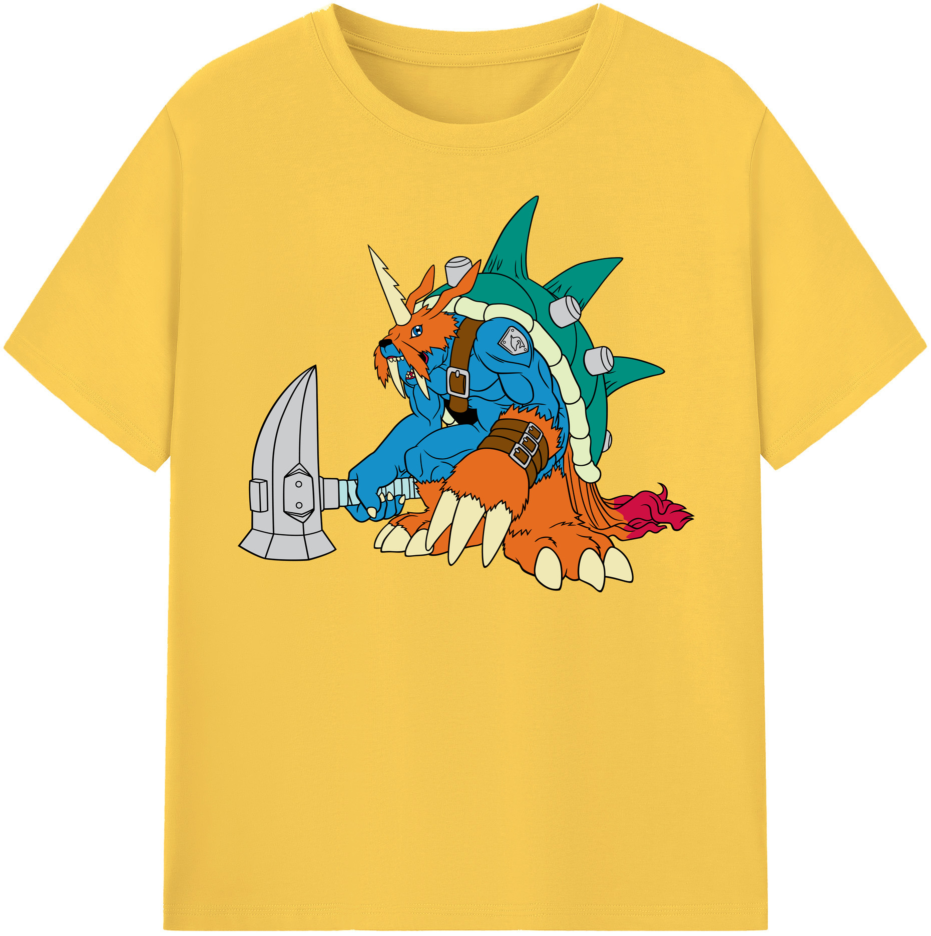 （画像用） Digimon デジタルモンスター/デジモン 綿100％半袖Tシャツ（フロントプリント）