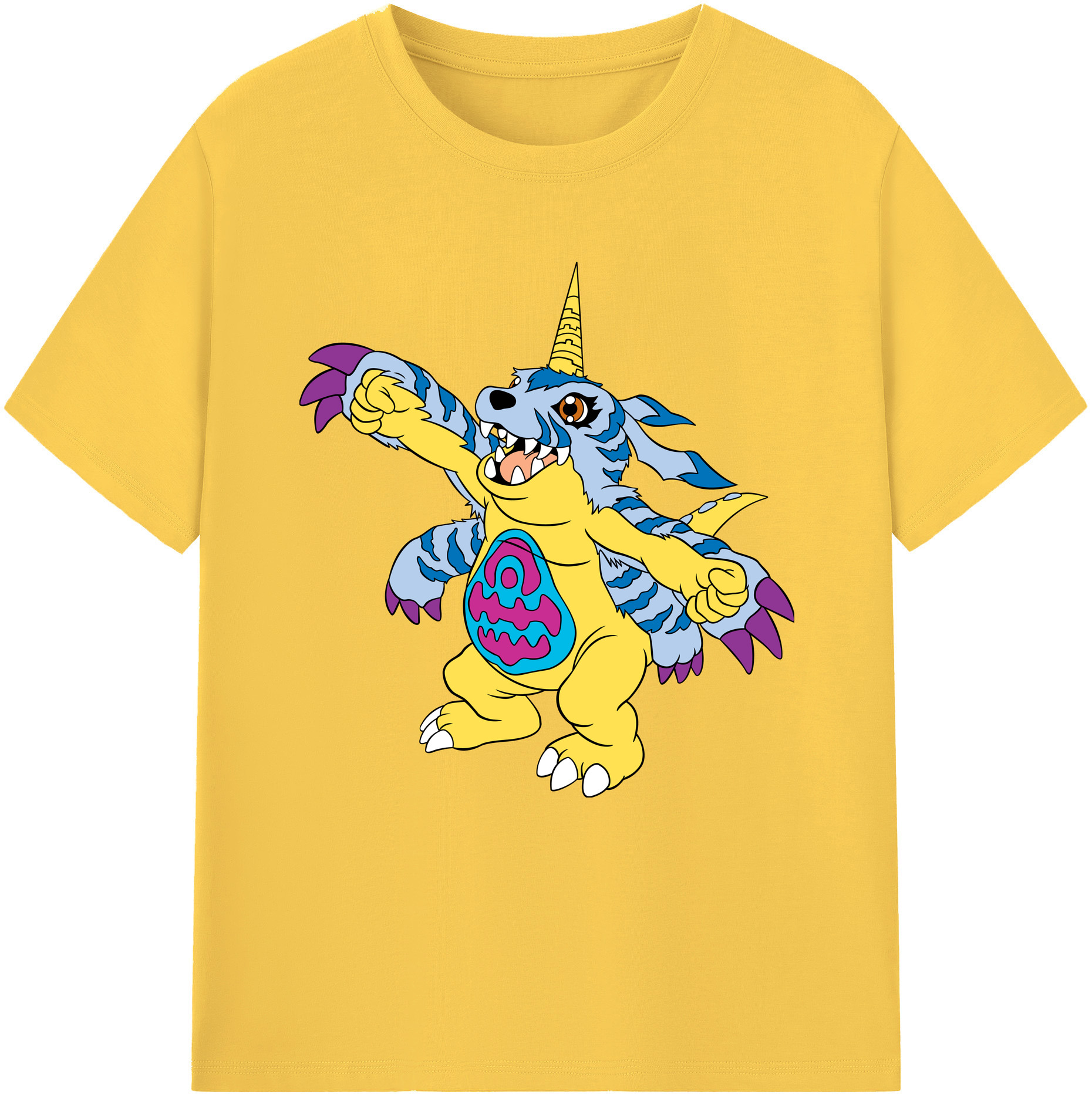 （画像用） Digimon デジタルモンスター/デジモン 綿100％半袖Tシャツ（フロントプリント）