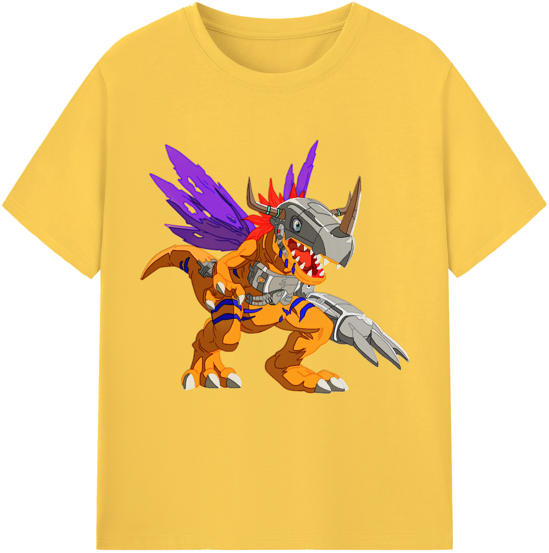 （画像用） Digimon デジタルモンスター/デジモン 綿100％半袖Tシャツ（フロントプリント）