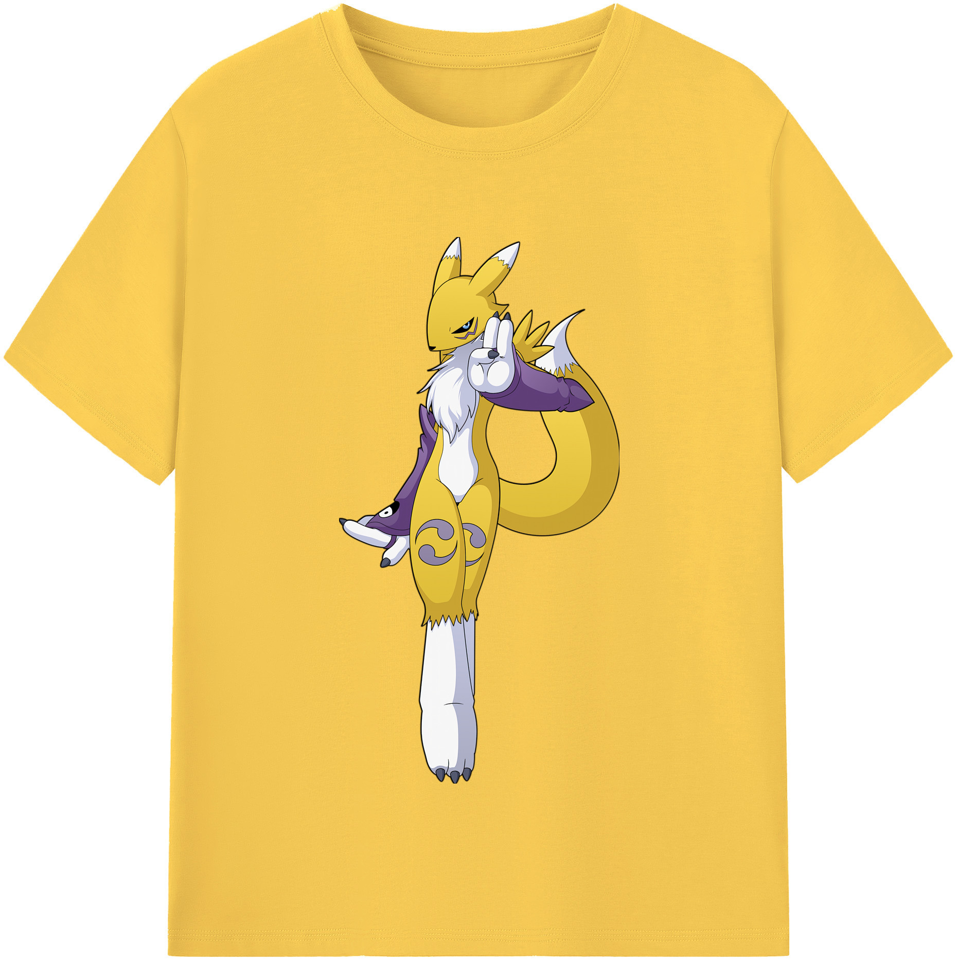 （画像用） Digimon デジタルモンスター/デジモン 綿100％半袖Tシャツ（フロントプリント）