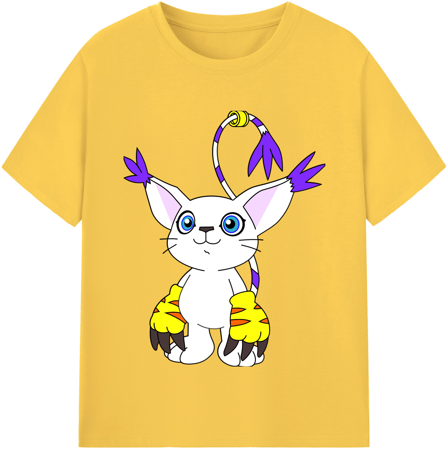 （画像用） Digimon デジタルモンスター/デジモン 綿100％半袖Tシャツ（フロントプリント）