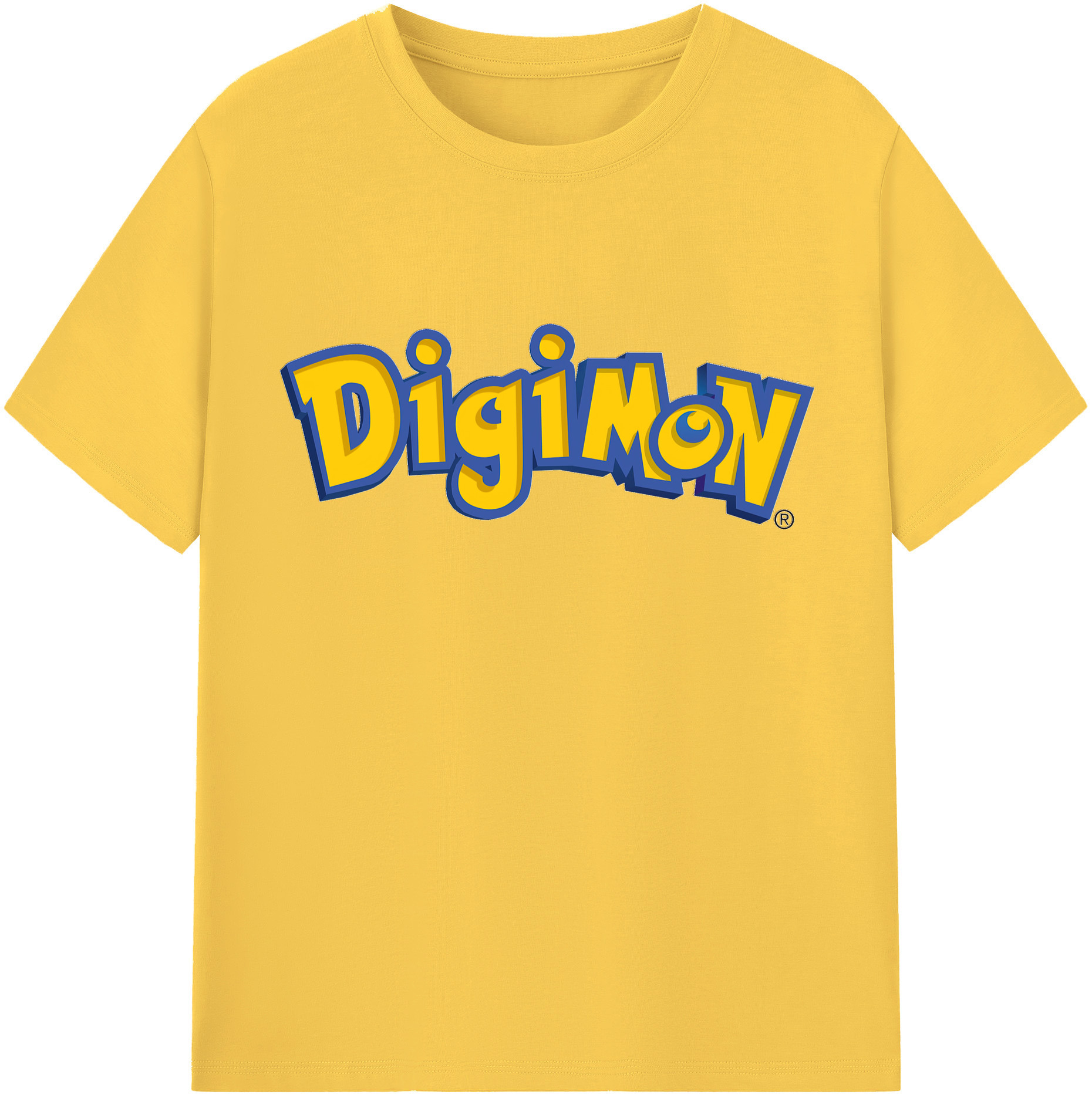 （画像用） Digimon デジタルモンスター/デジモン 綿100％半袖Tシャツ（フロントプリント）