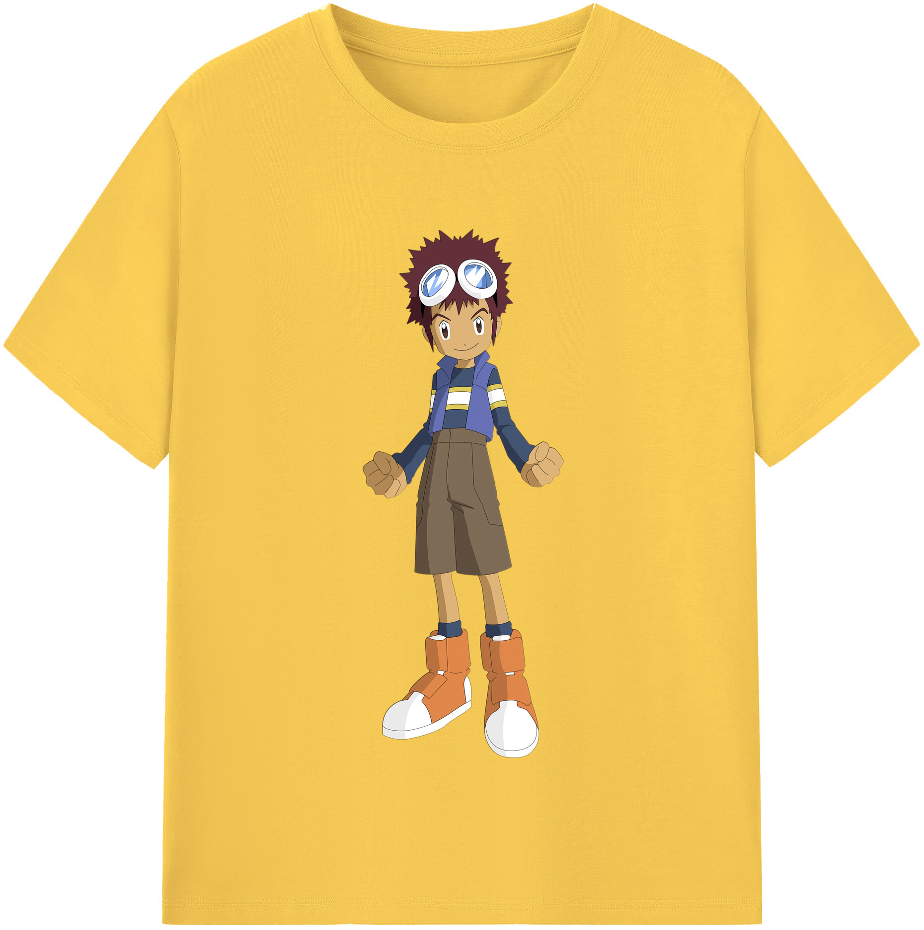 （画像用） Digimon デジタルモンスター/デジモン 綿100％半袖Tシャツ（フロントプリント）