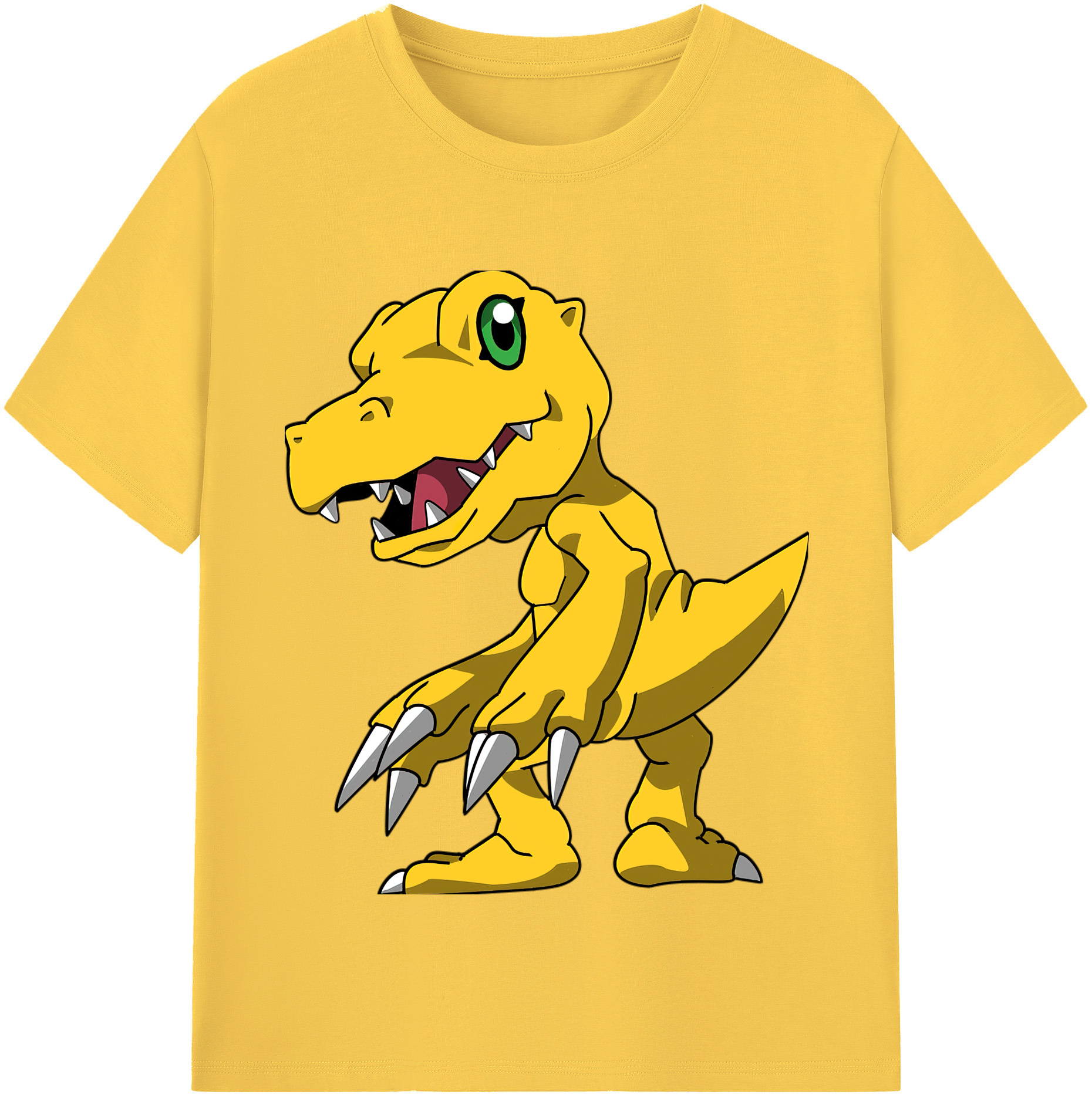 （画像用） Digimon デジタルモンスター/デジモン 綿100％半袖Tシャツ（フロントプリント）