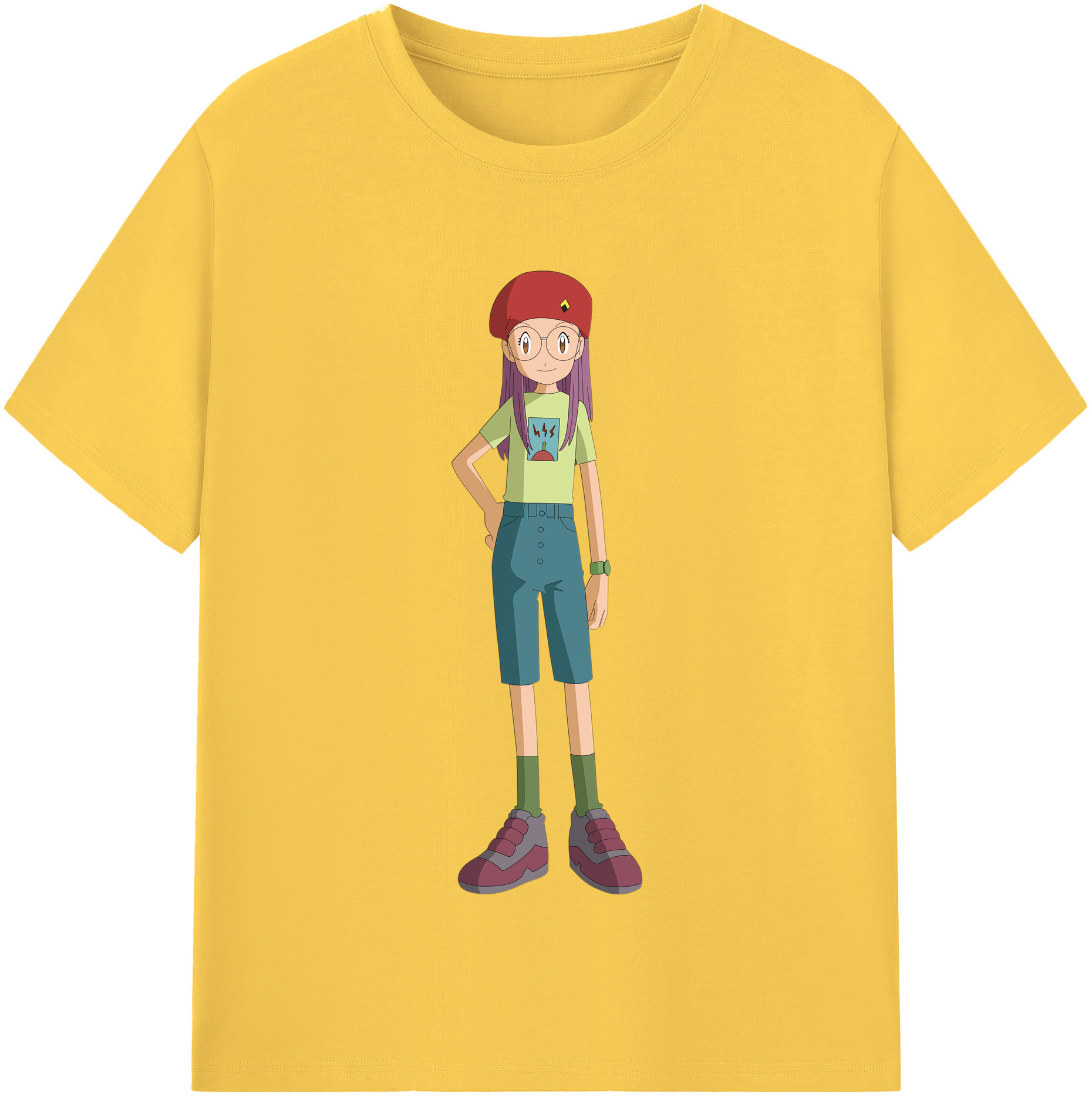 （画像用） Digimon デジタルモンスター/デジモン 綿100％半袖Tシャツ（フロントプリント）
