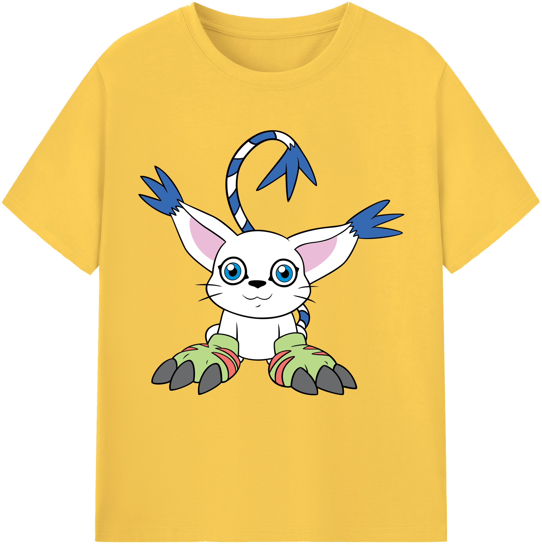 （画像用） Digimon デジタルモンスター/デジモン 綿100％半袖Tシャツ（フロントプリント）