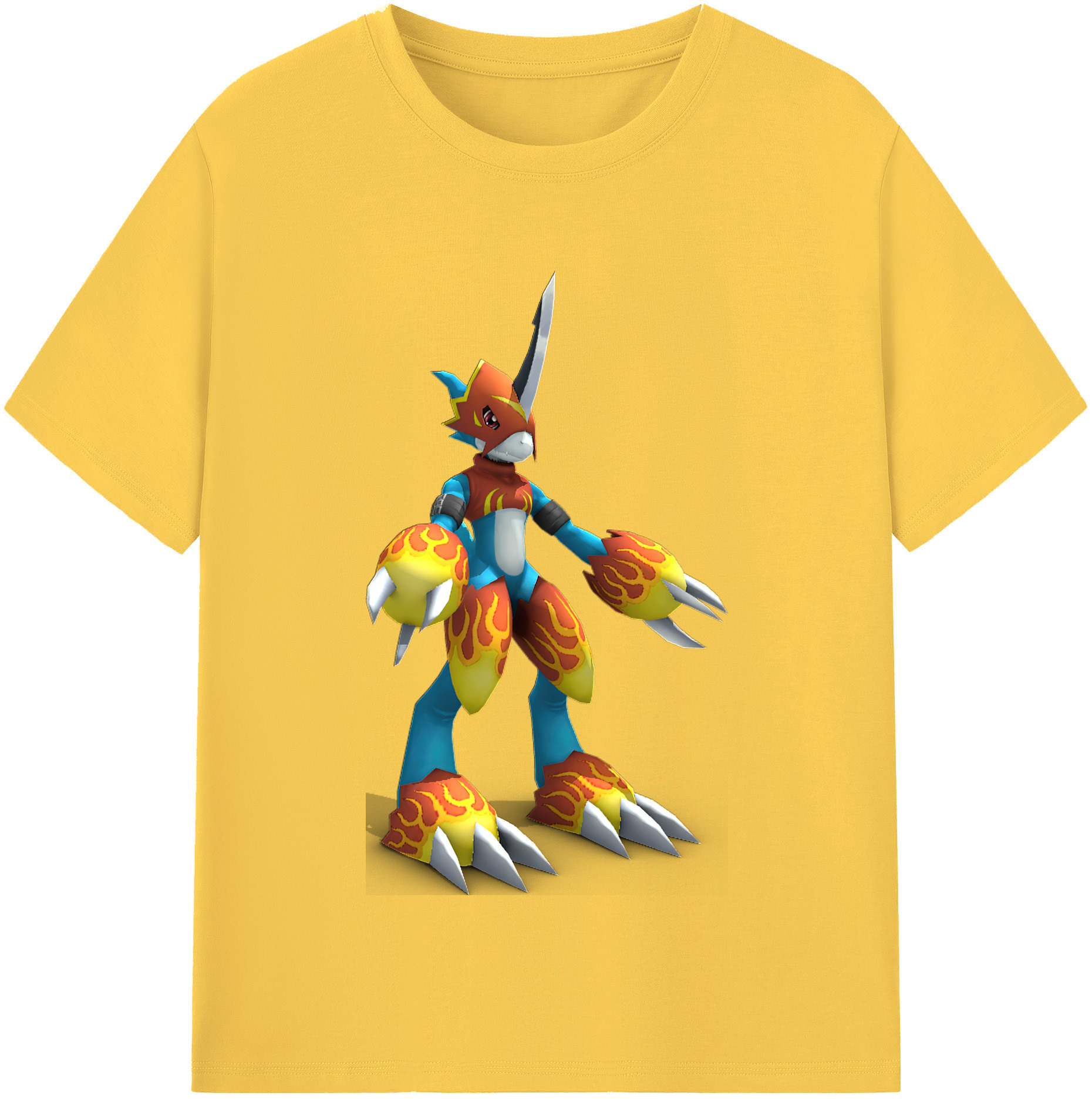（画像用） Digimon デジタルモンスター/デジモン 綿100％半袖Tシャツ（フロントプリント）
