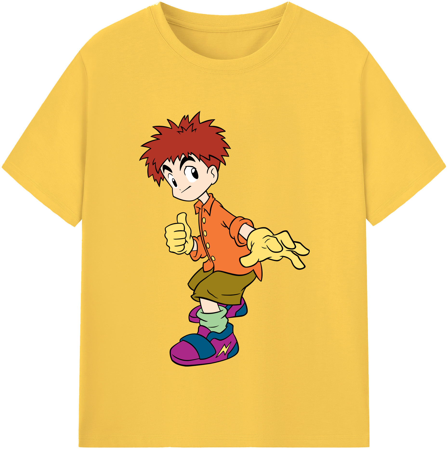 （画像用） Digimon デジタルモンスター/デジモン 綿100％半袖Tシャツ（フロントプリント）