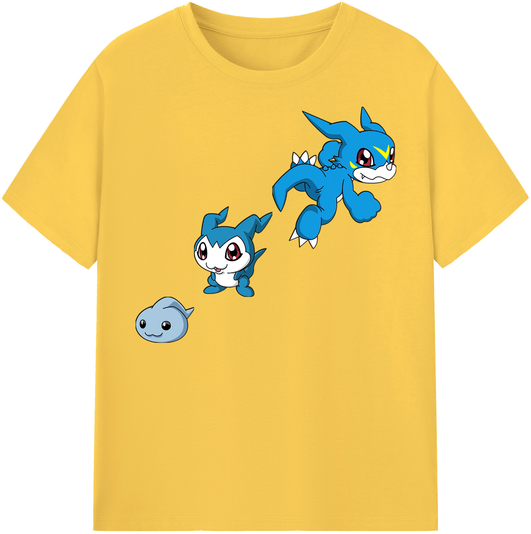 （画像用） Digimon デジタルモンスター/デジモン 綿100％半袖Tシャツ（フロントプリント）