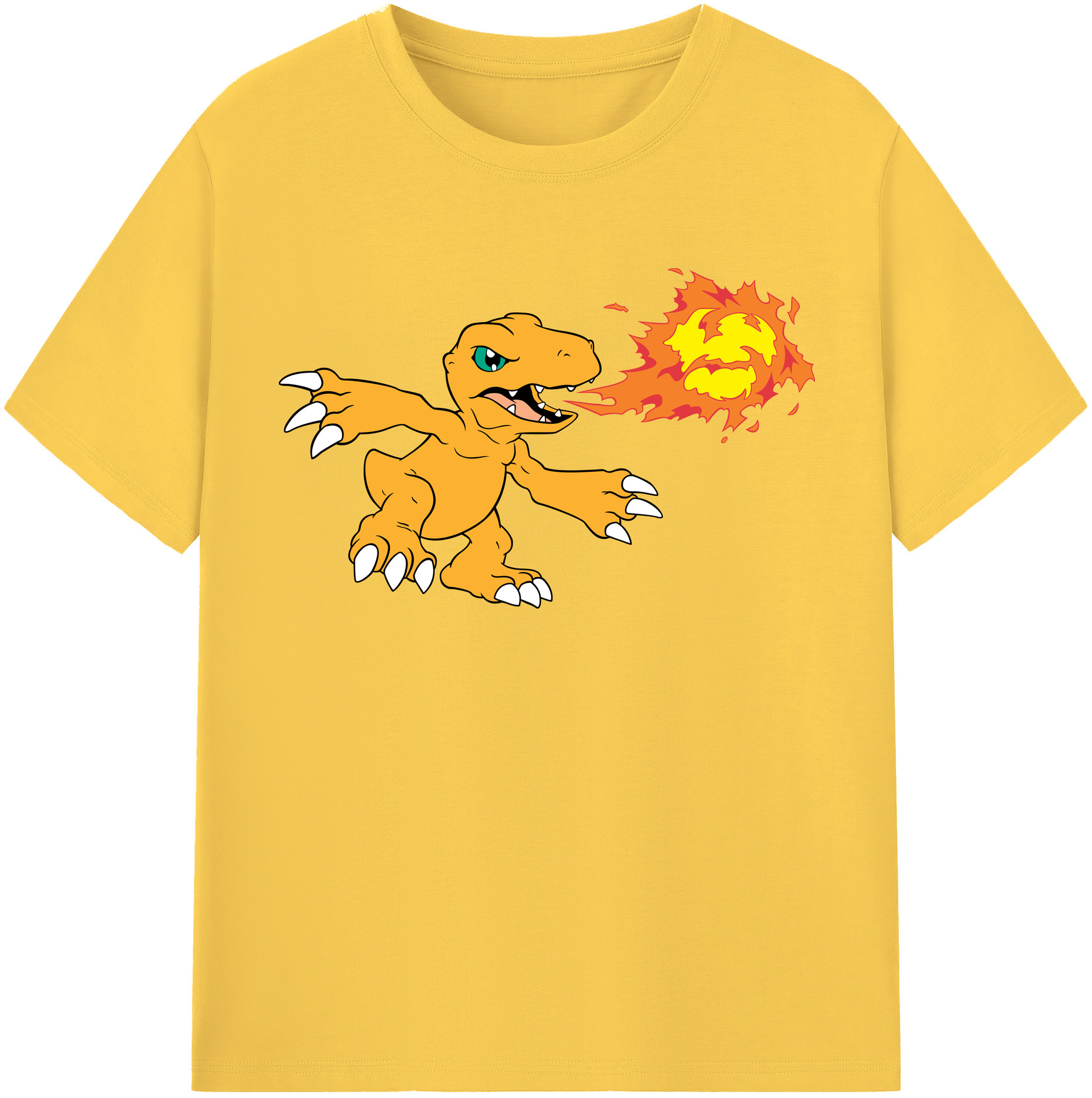 （画像用） Digimon デジタルモンスター/デジモン 綿100％半袖Tシャツ（フロントプリント）