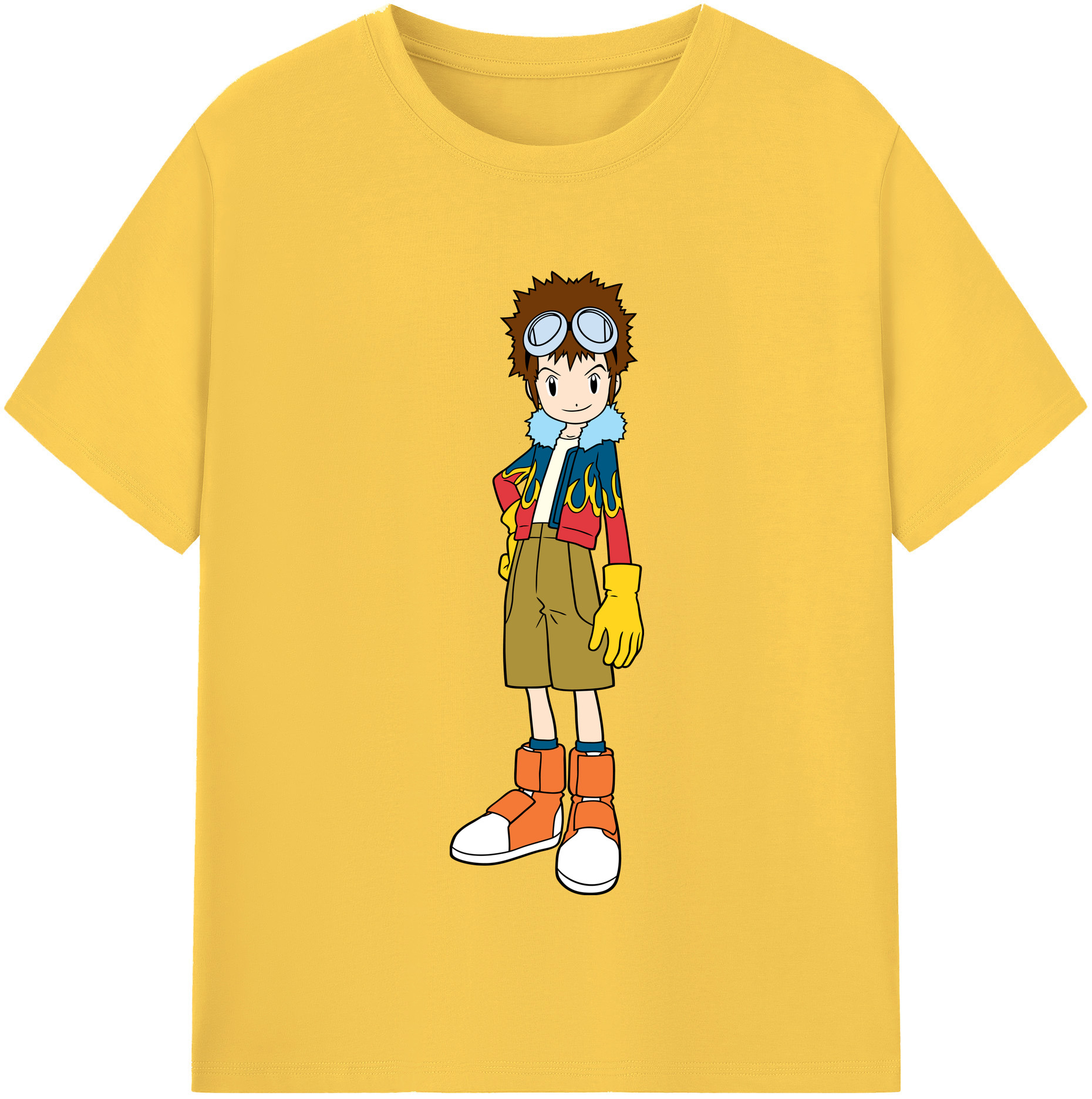 （画像用） Digimon デジタルモンスター/デジモン 綿100％半袖Tシャツ（フロントプリント）