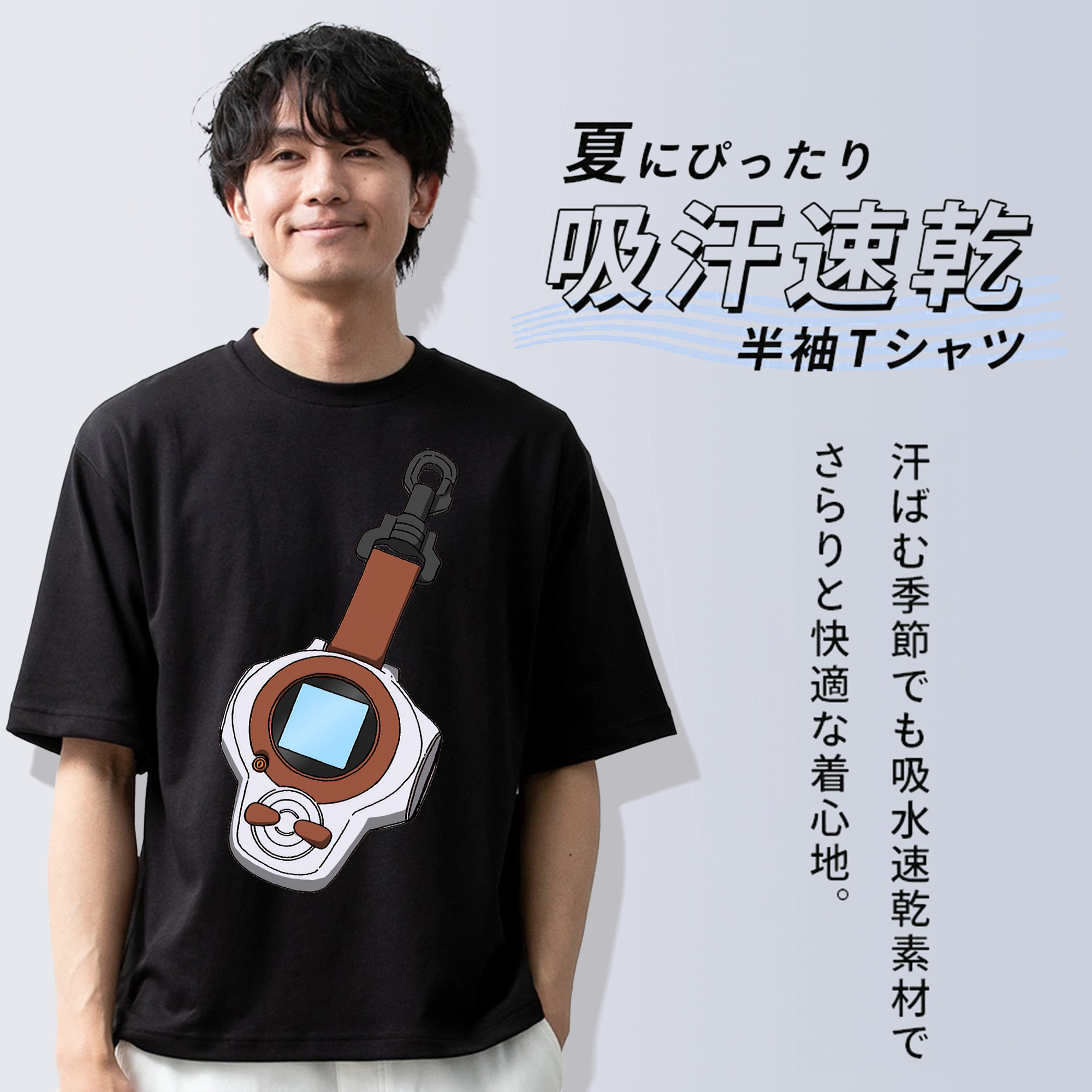 Digimon デジタルモンスター/デジモン 綿100％半袖Tシャツ（フロントプリント）