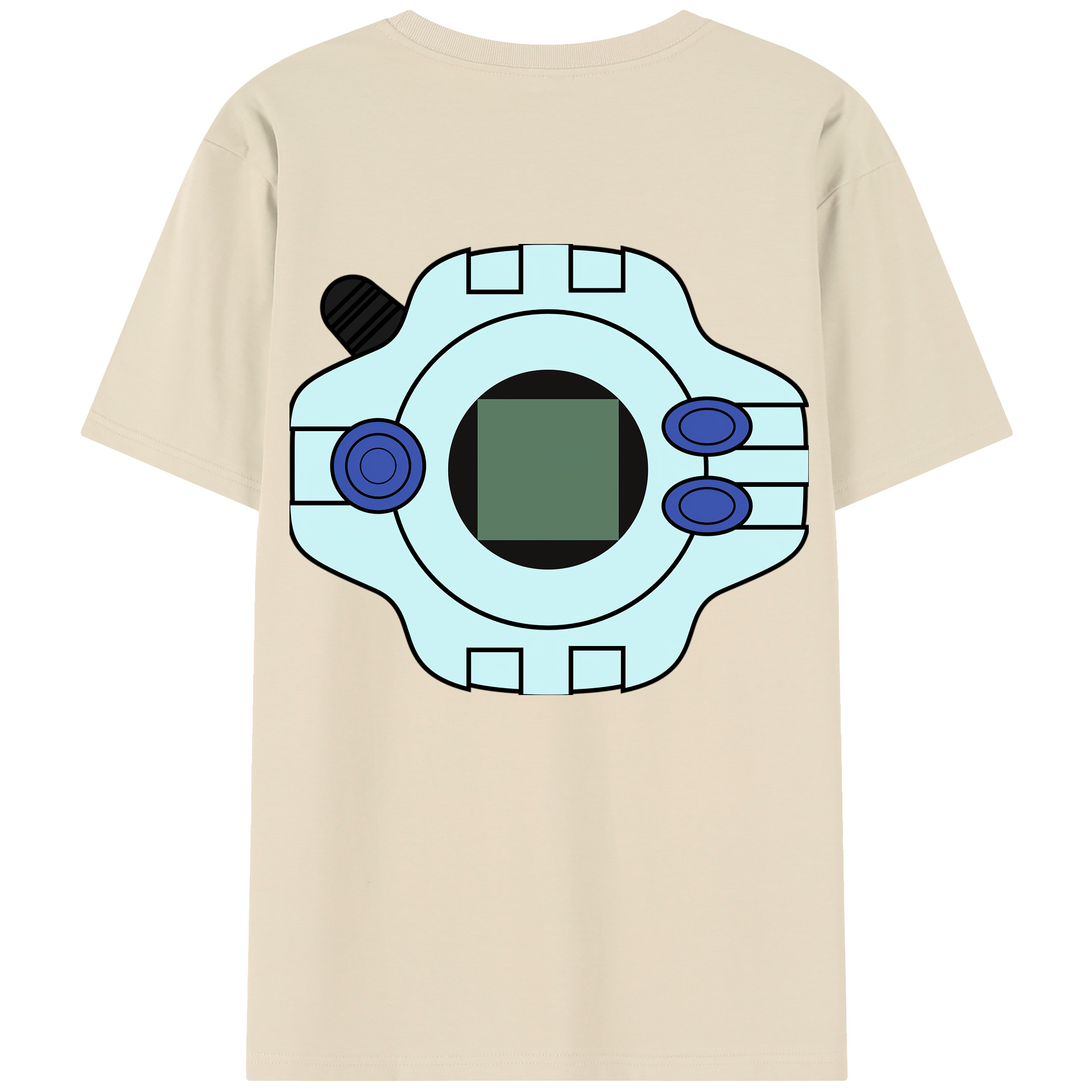 （画像用） Digimon デジタルモンスター/デジモン 綿100％半袖Tシャツ（背面プリント）