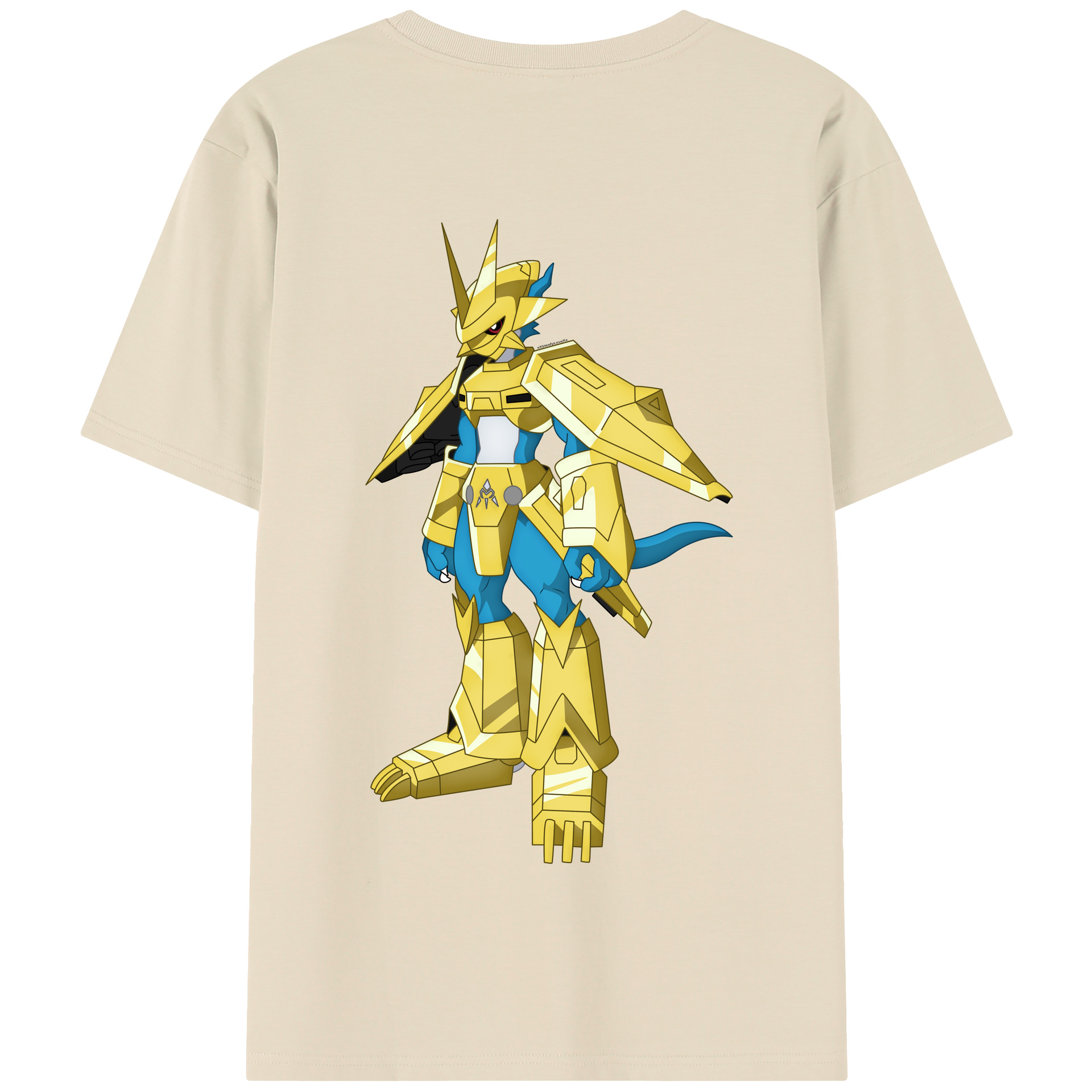 （画像用） Digimon デジタルモンスター/デジモン 綿100％半袖Tシャツ（背面プリント）