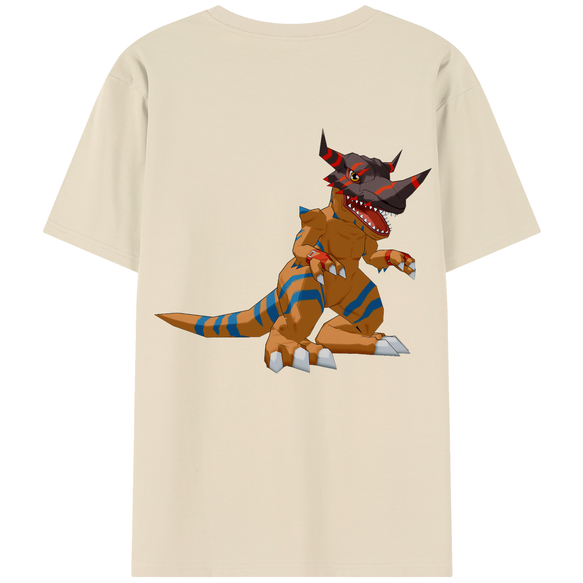 （画像用） Digimon デジタルモンスター/デジモン 綿100％半袖Tシャツ（背面プリント）