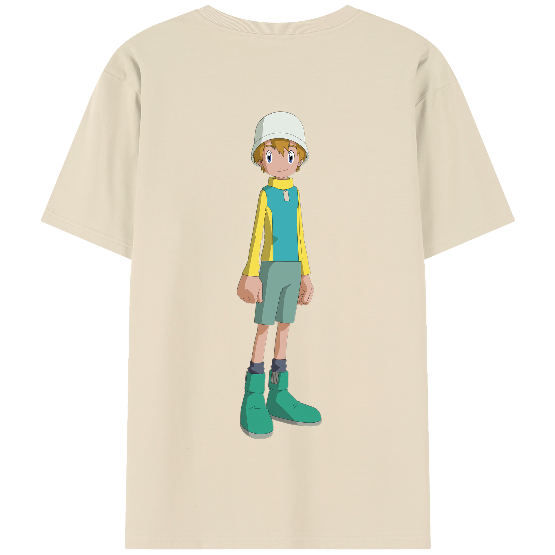 （画像用） Digimon デジタルモンスター/デジモン 綿100％半袖Tシャツ（背面プリント）