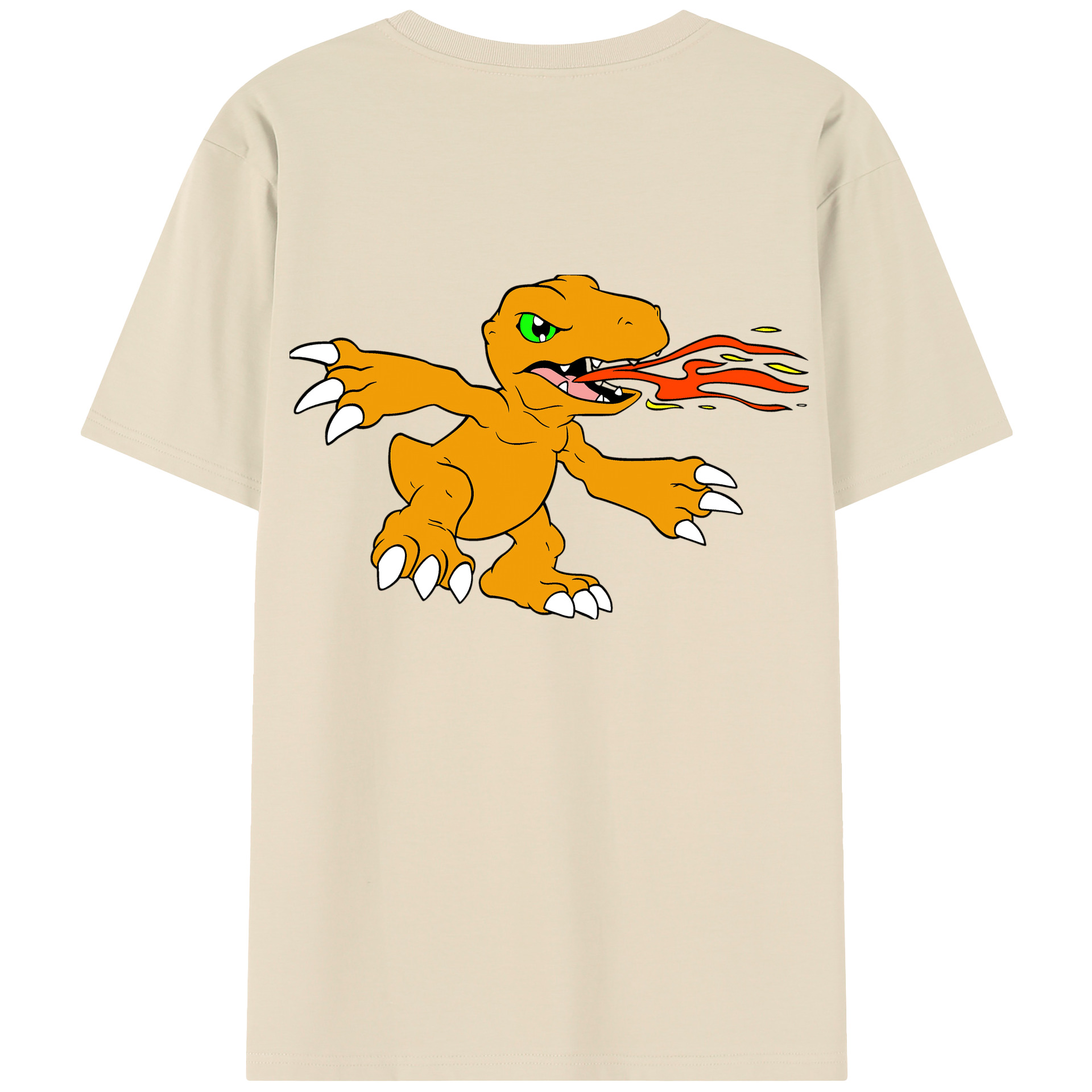 （画像用） Digimon デジタルモンスター/デジモン 綿100％半袖Tシャツ（背面プリント）