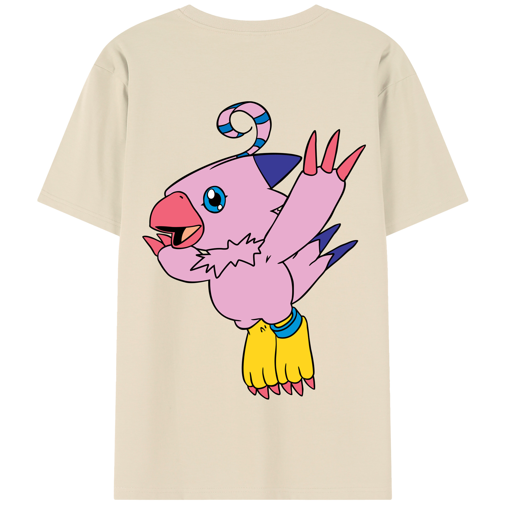 （画像用） Digimon デジタルモンスター/デジモン 綿100％半袖Tシャツ（背面プリント）