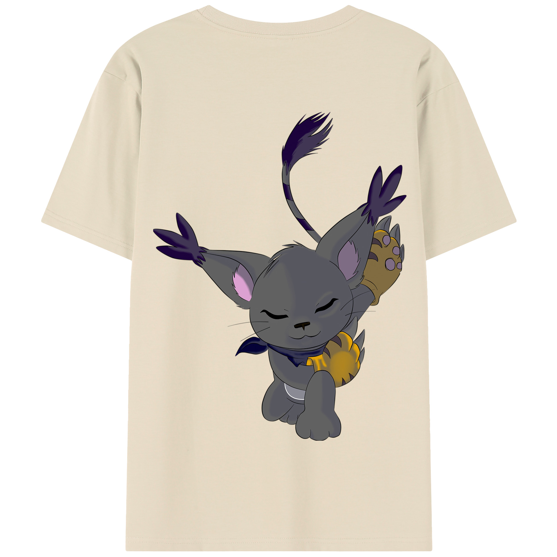 （画像用） Digimon デジタルモンスター/デジモン 綿100％半袖Tシャツ（背面プリント）