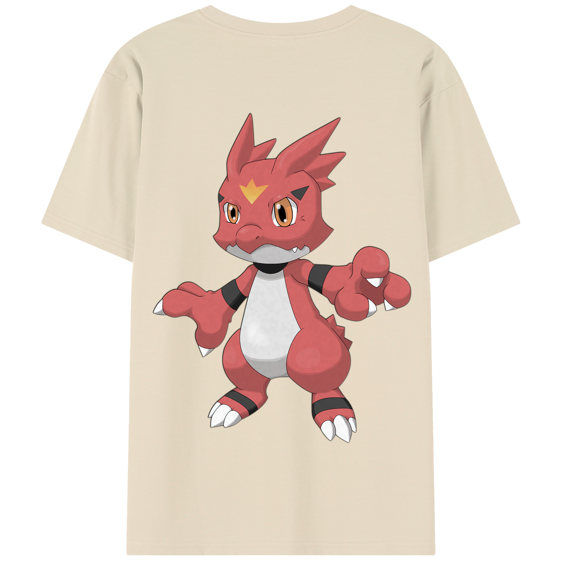 （画像用） Digimon デジタルモンスター/デジモン 綿100％半袖Tシャツ（背面プリント）