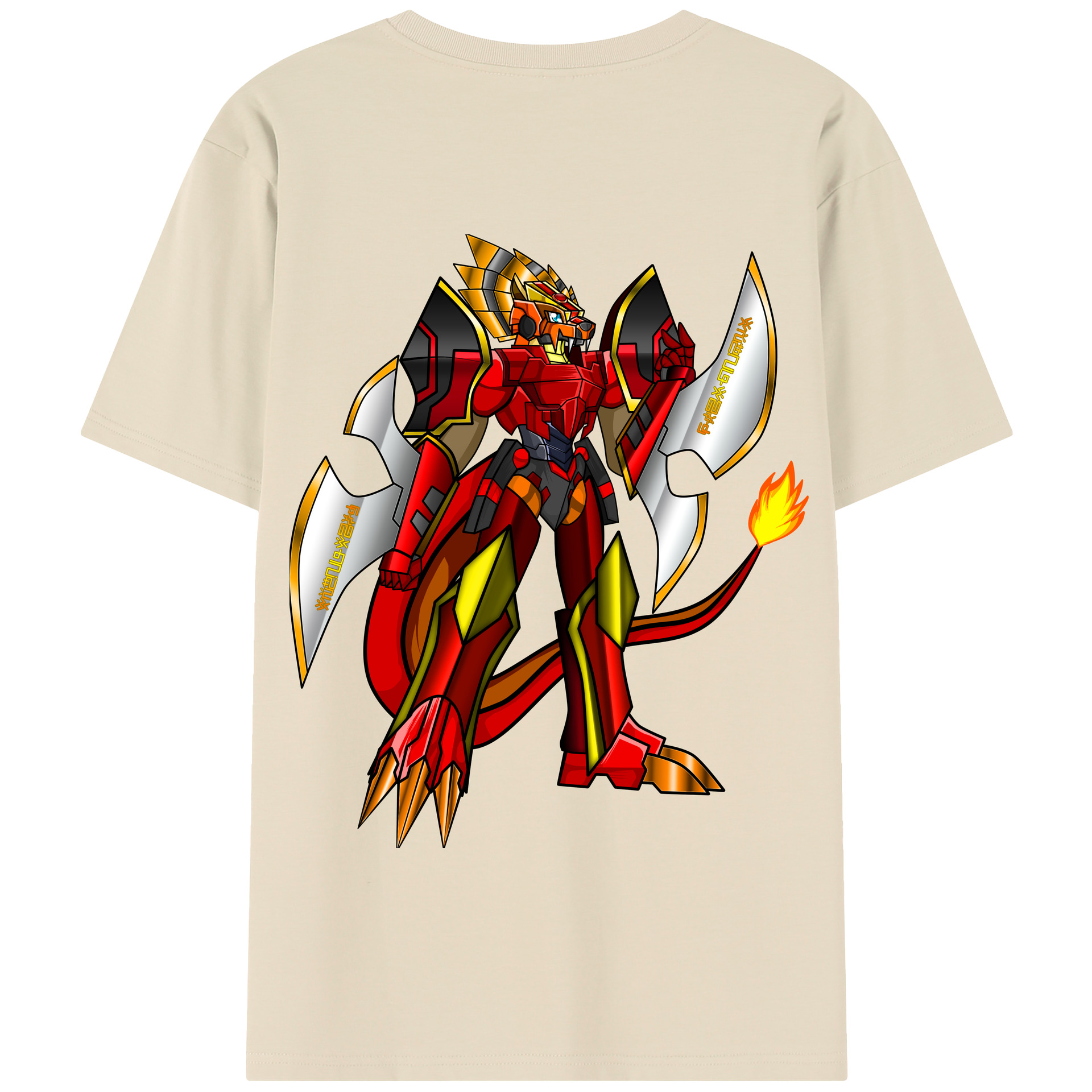 （画像用） Digimon デジタルモンスター/デジモン 綿100％半袖Tシャツ（背面プリント）