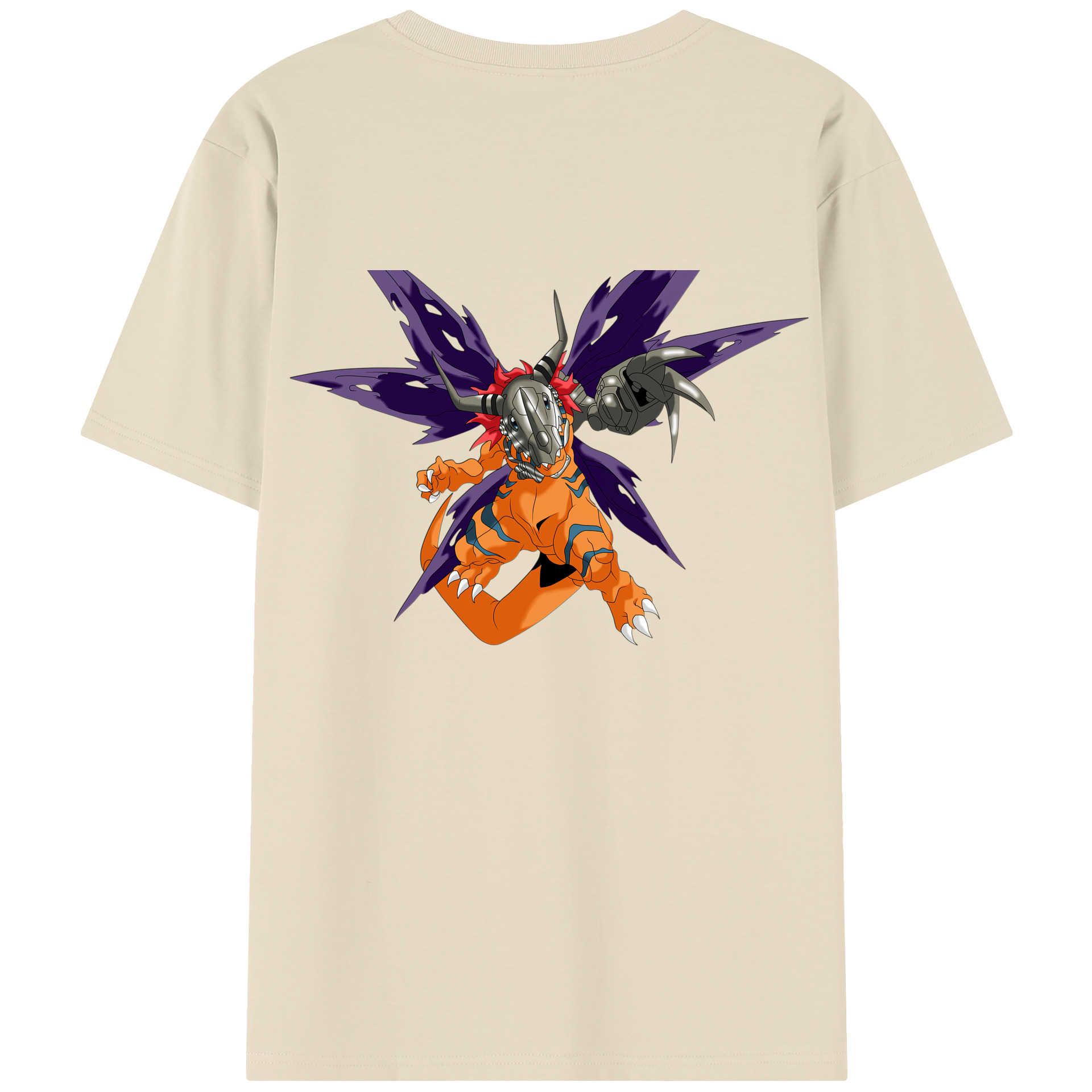 （画像用） Digimon デジタルモンスター/デジモン 綿100％半袖Tシャツ（背面プリント）
