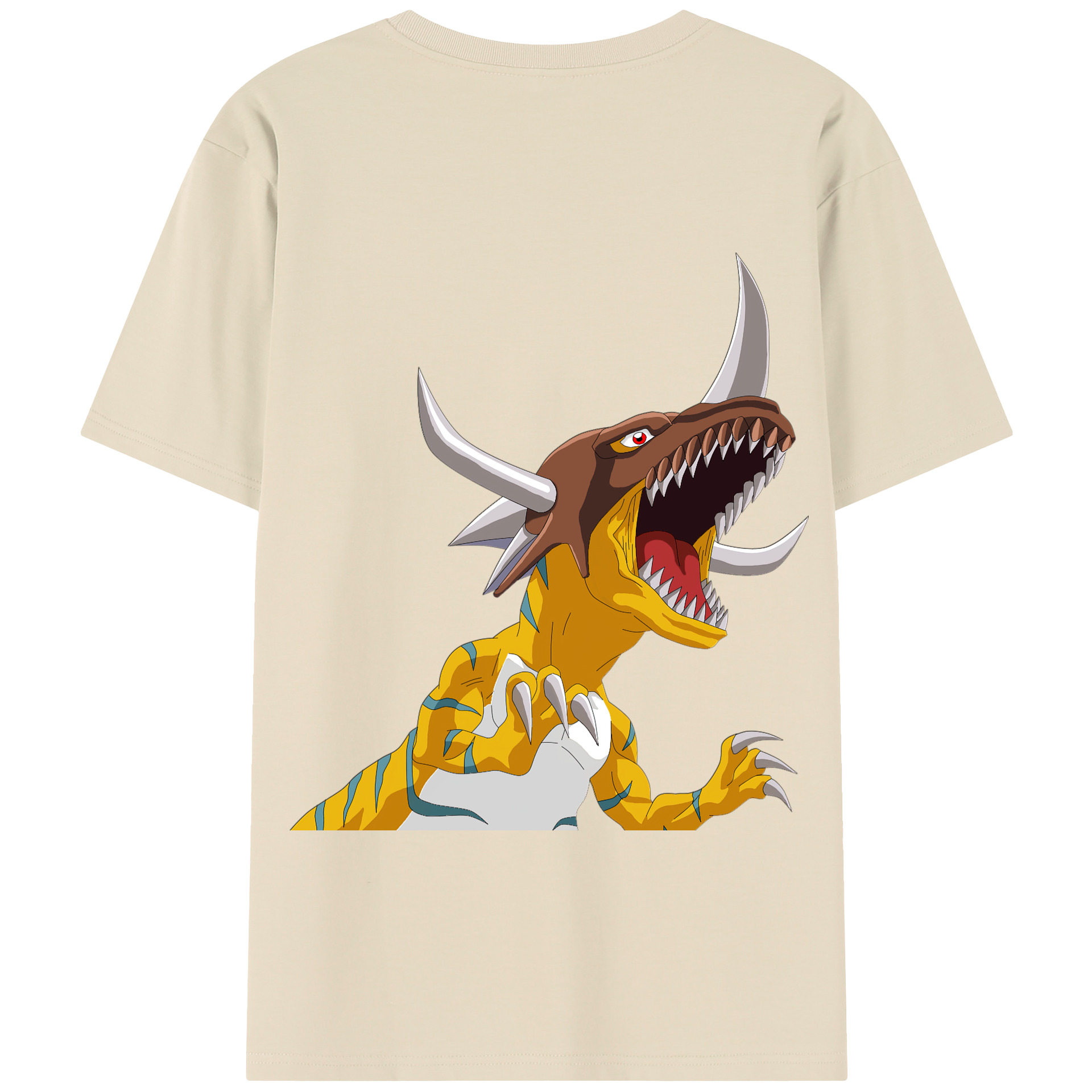（画像用） Digimon デジタルモンスター/デジモン 綿100％半袖Tシャツ（背面プリント）