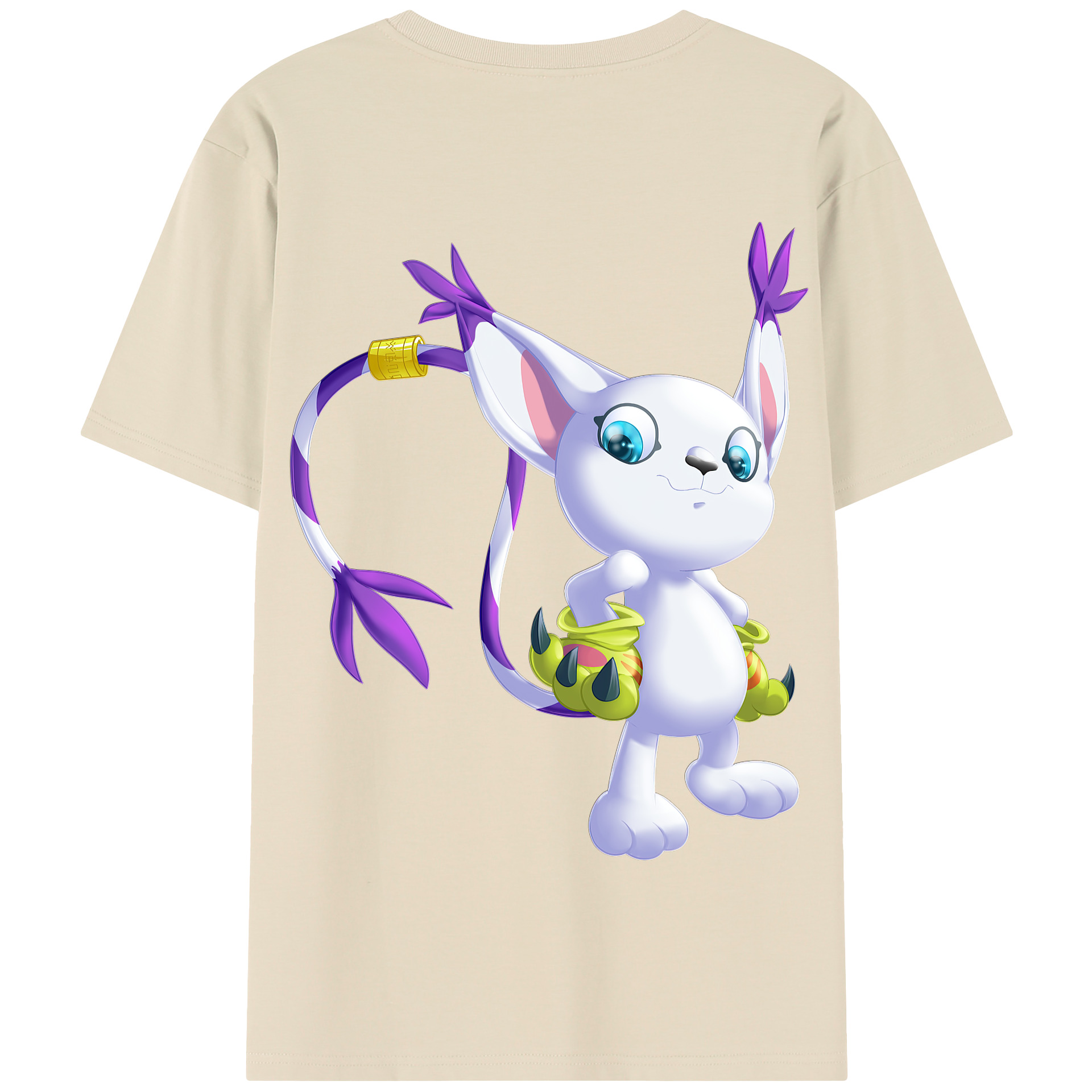 （画像用） Digimon デジタルモンスター/デジモン 綿100％半袖Tシャツ（背面プリント）
