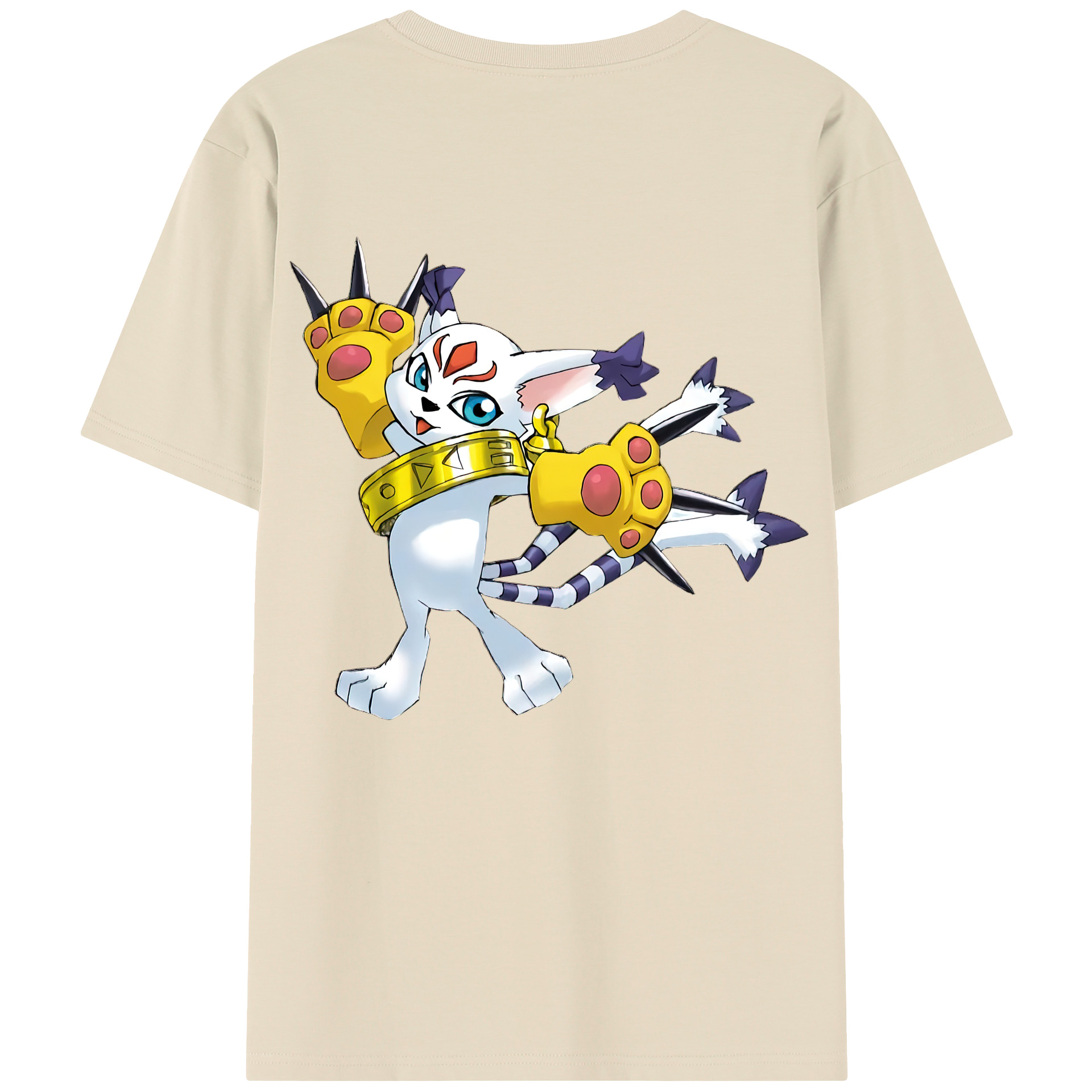（画像用） Digimon デジタルモンスター/デジモン 綿100％半袖Tシャツ（背面プリント）