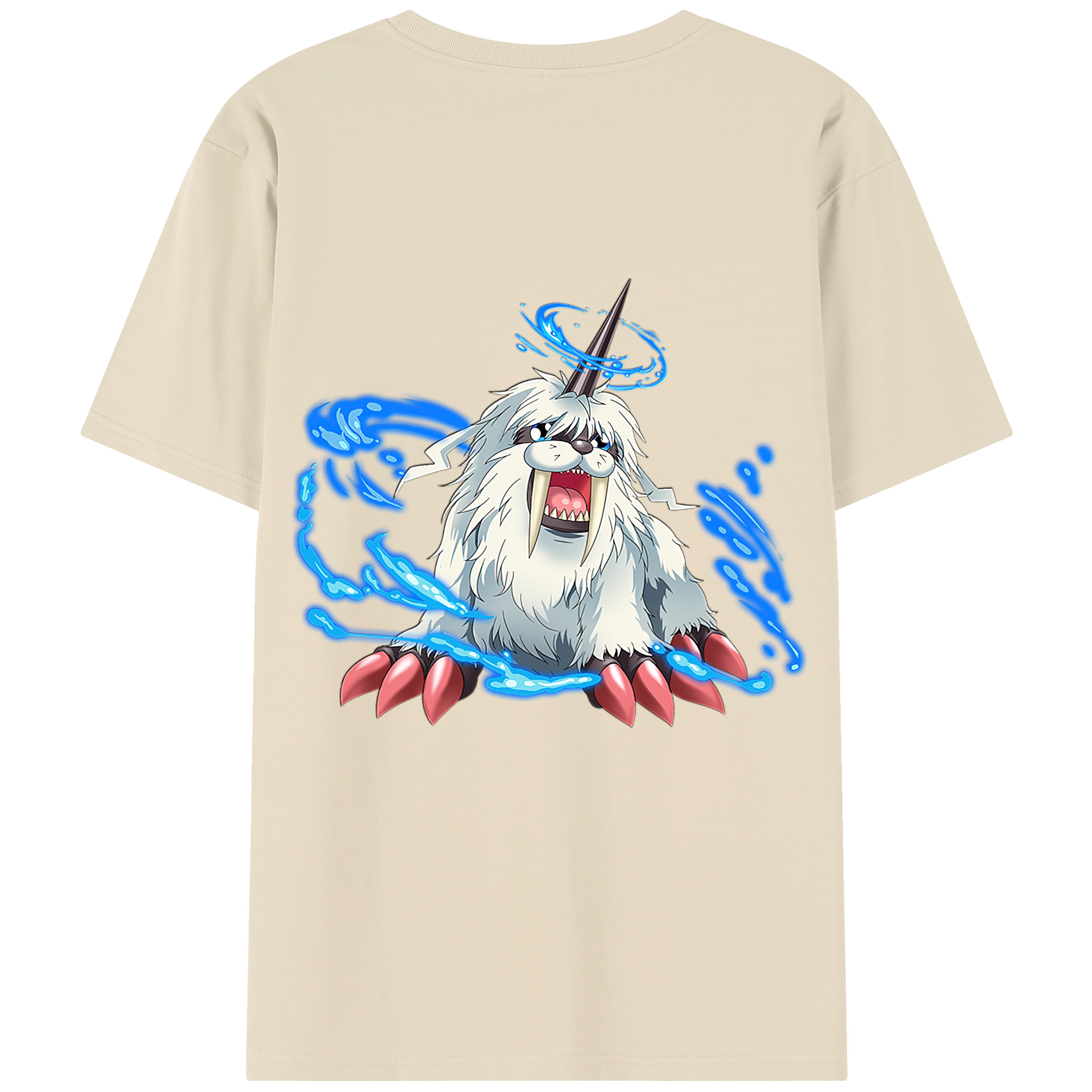 （画像用） Digimon デジタルモンスター/デジモン 綿100％半袖Tシャツ（背面プリント）