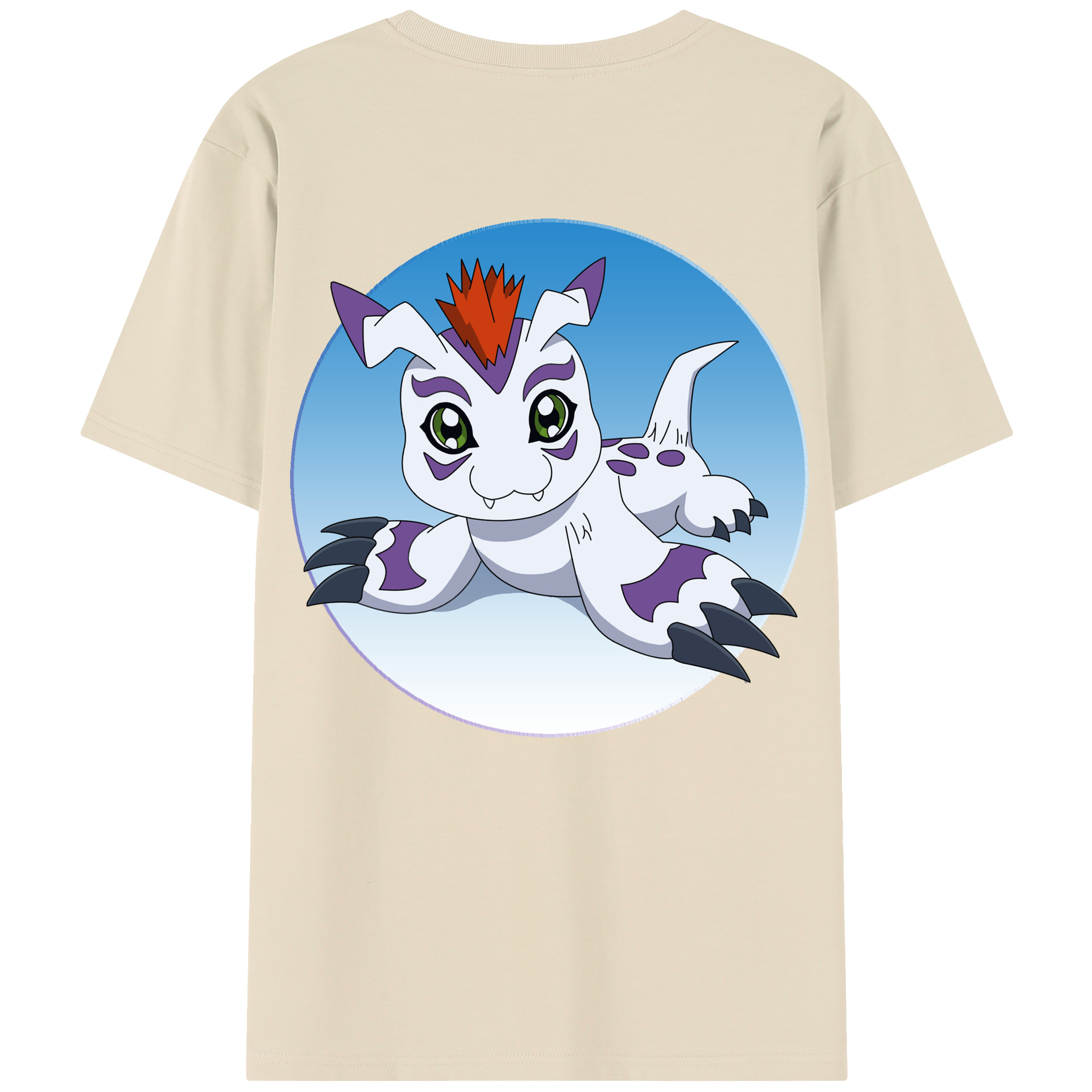 （画像用） Digimon デジタルモンスター/デジモン 綿100％半袖Tシャツ（背面プリント）