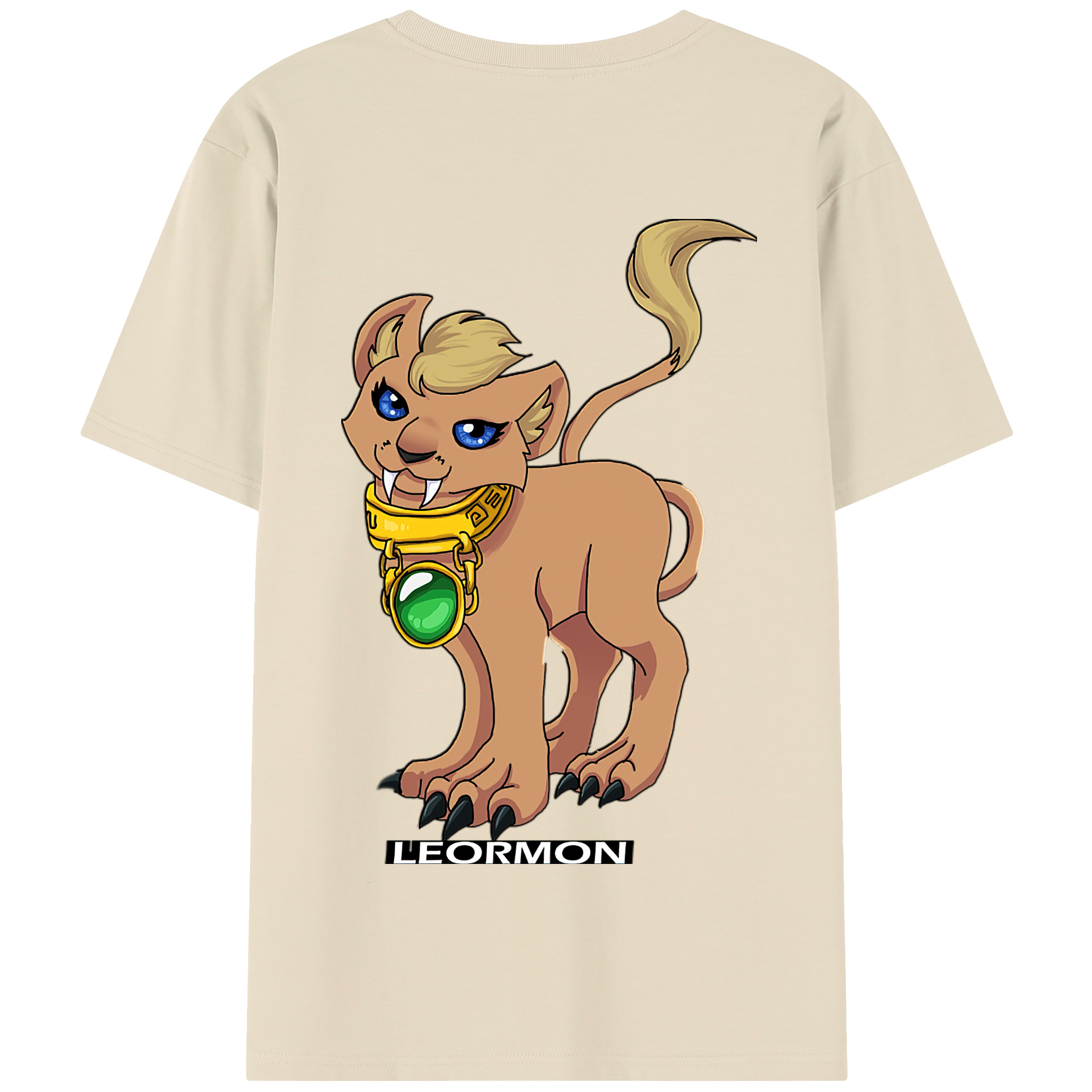 （画像用） Digimon デジタルモンスター/デジモン 綿100％半袖Tシャツ（背面プリント）