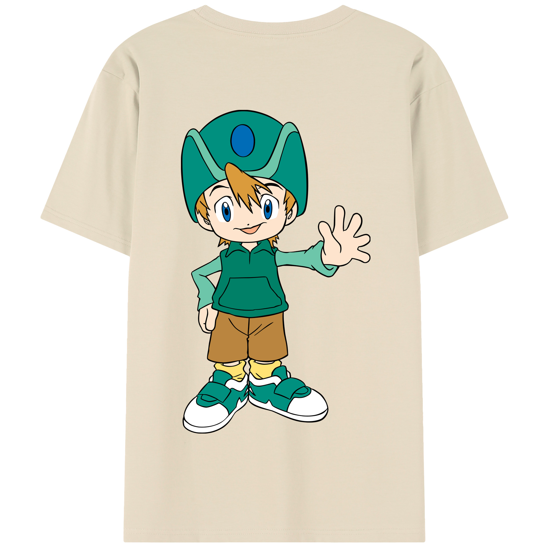 （画像用） Digimon デジタルモンスター/デジモン 綿100％半袖Tシャツ（背面プリント）