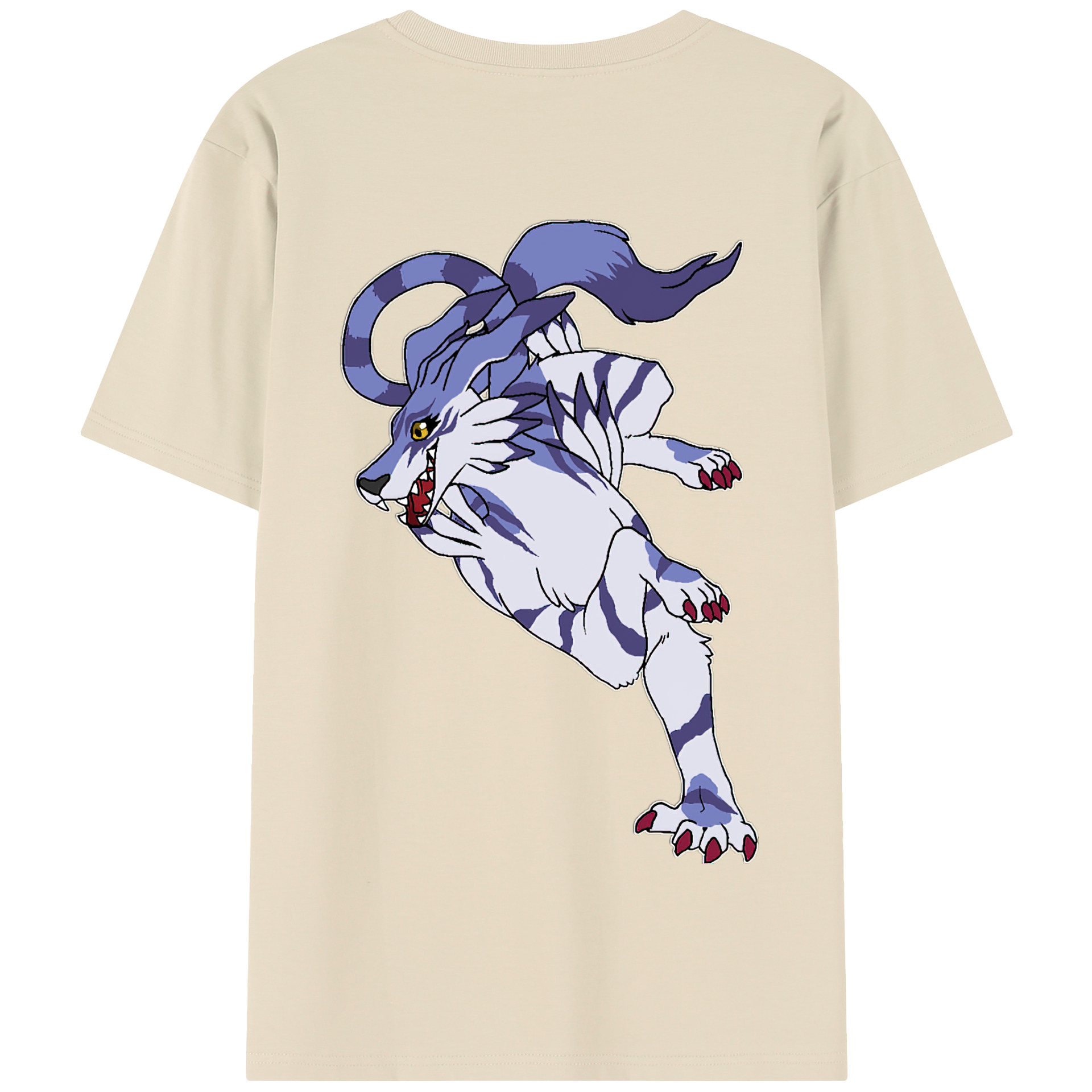（画像用） Digimon デジタルモンスター/デジモン 綿100％半袖Tシャツ（背面プリント）