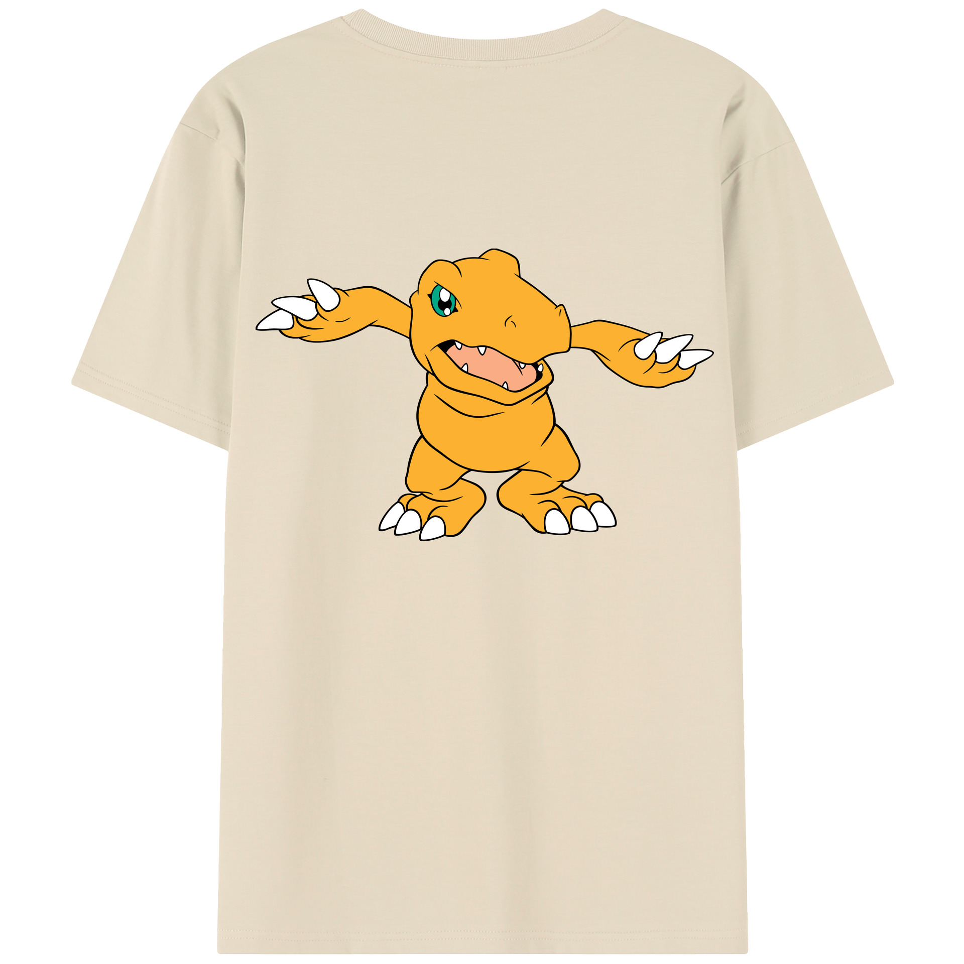 （画像用） Digimon デジタルモンスター/デジモン 綿100％半袖Tシャツ（背面プリント）