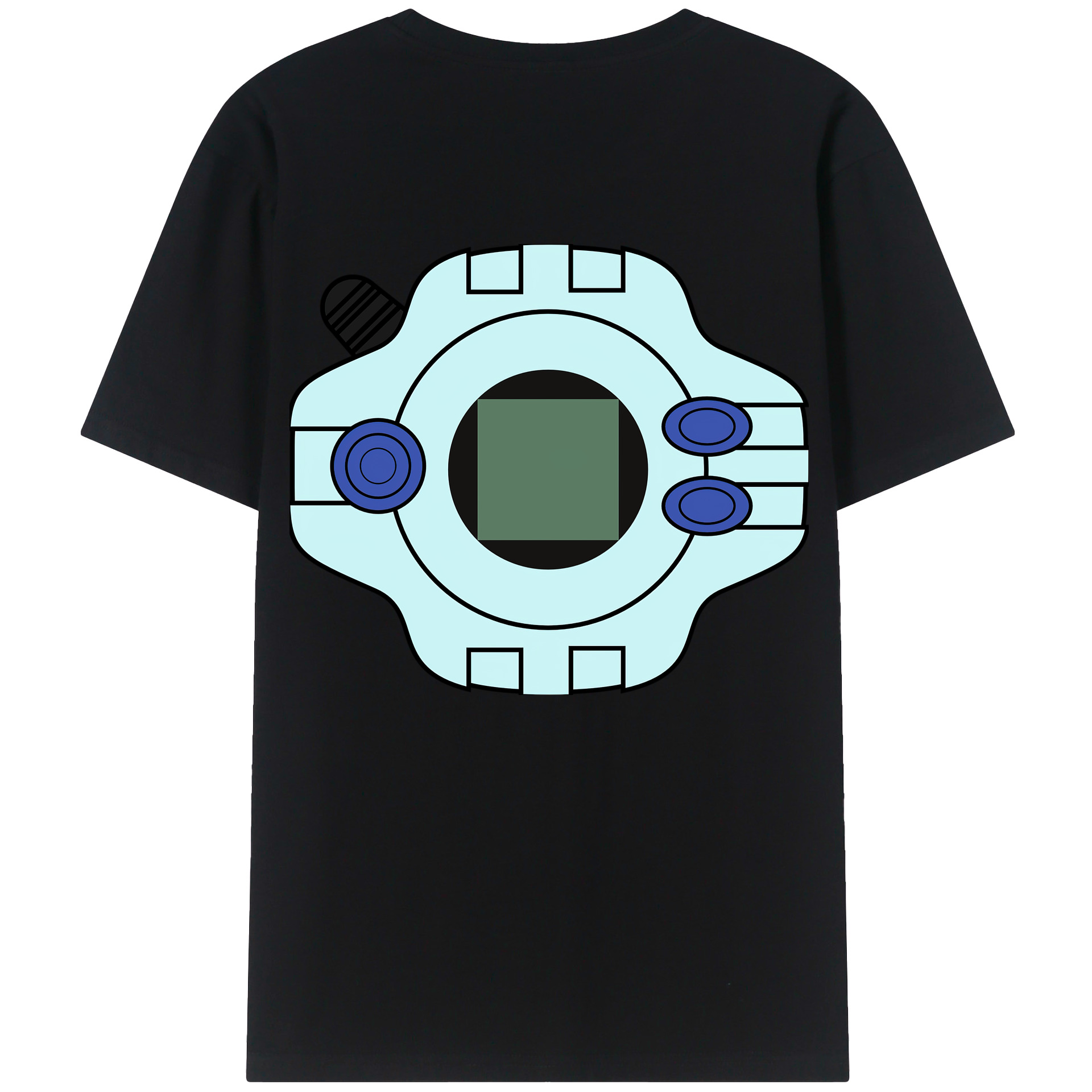 （画像用） Digimon デジタルモンスター/デジモン 綿100％半袖Tシャツ（背面プリント）
