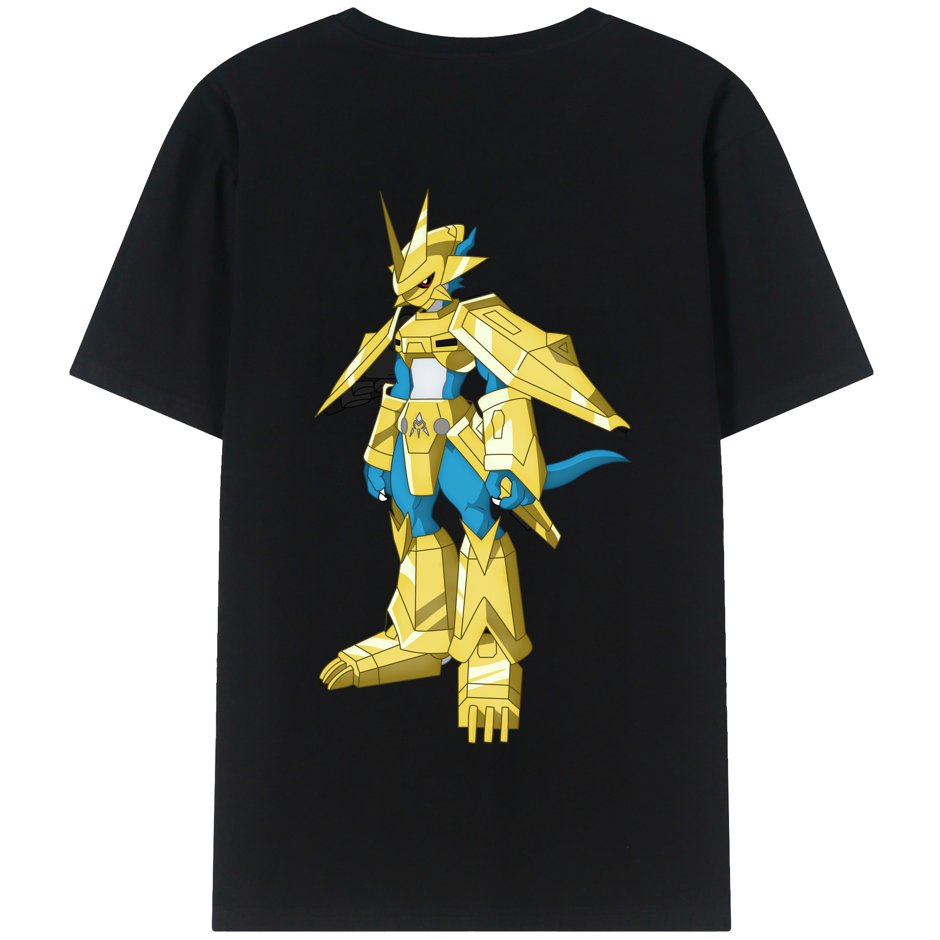 （画像用） Digimon デジタルモンスター/デジモン 綿100％半袖Tシャツ（背面プリント）